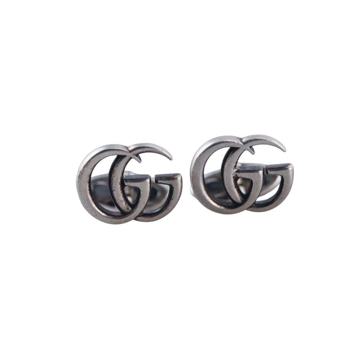 Gucci Marmont GG Sterling Silver Cufflinks