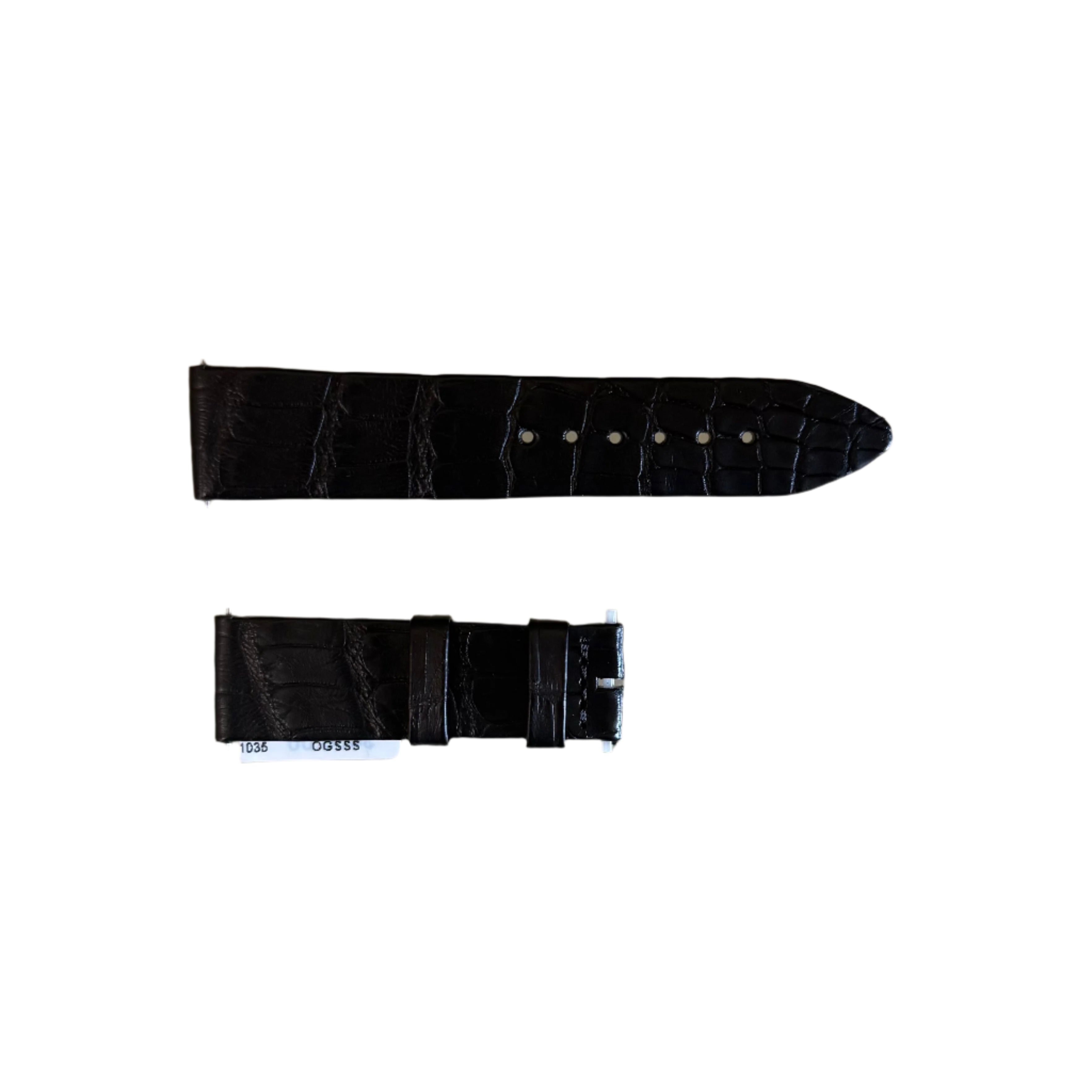 Authentic Jaeger LeCoultre Black Alligator Watch Strap Band 17mm