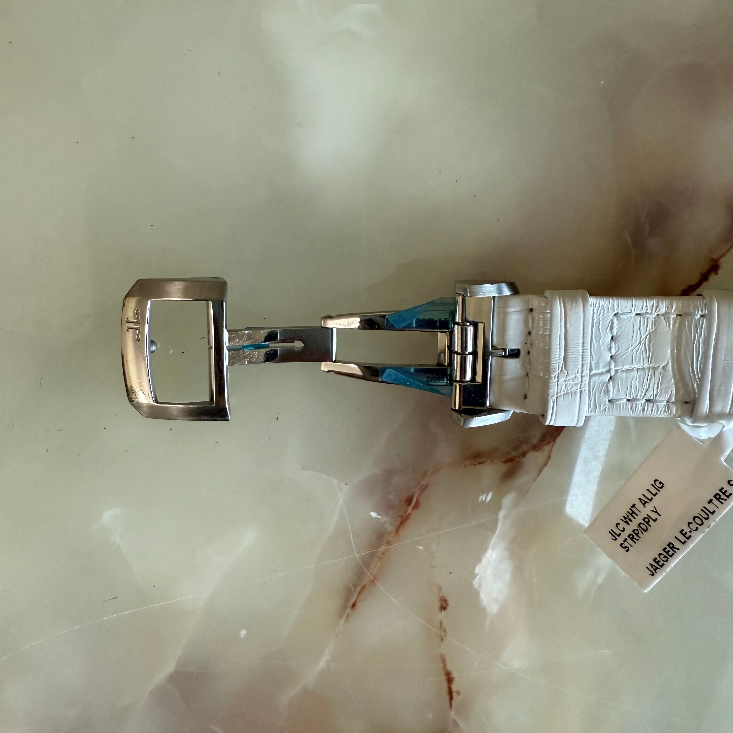 Authentic Jaeger LeCoultre Alligator Quick Release Watch Strap Band 18mm Deployant Clasp