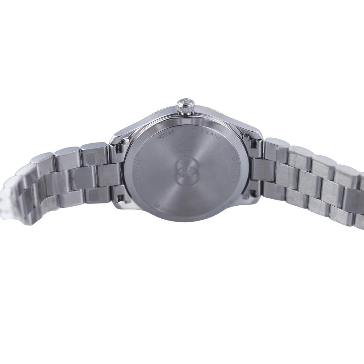 Gucci G-Timeless 29mm Gold Plated Stainless Steel Diamond Ladies Watch YA1265070