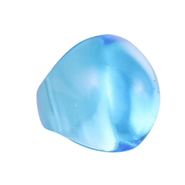 Lalique Gourmande Blue Crystal Ring