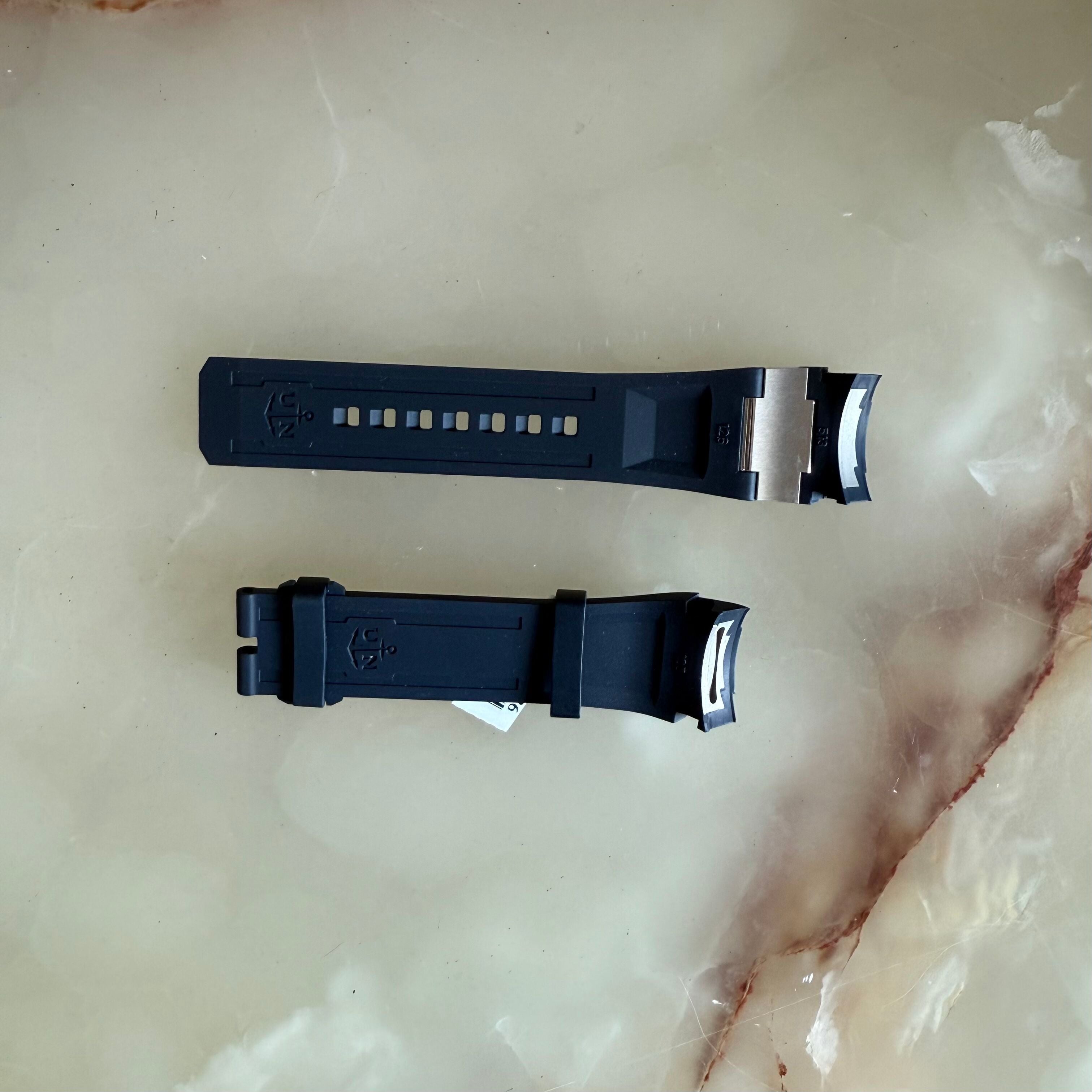 Authentic Ulysse Nardin Rubber Titanium Diver Blue Watch Strap Band 22mm