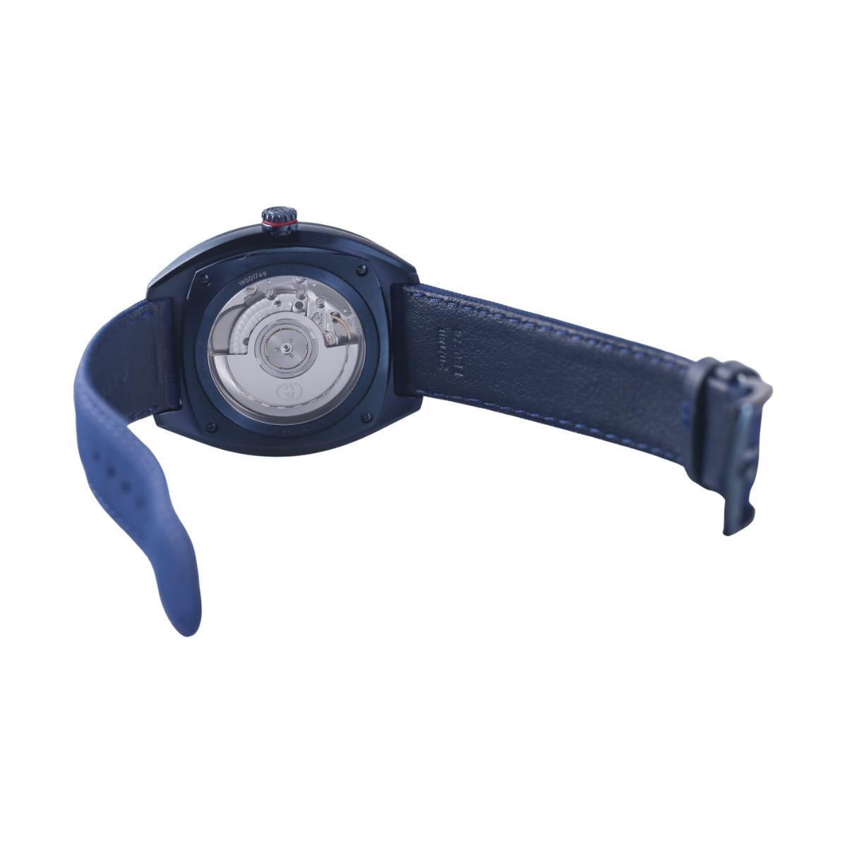 Gucci Interlocking G Blue Dial 41mm Automatic PVD Steel Watch YA142331