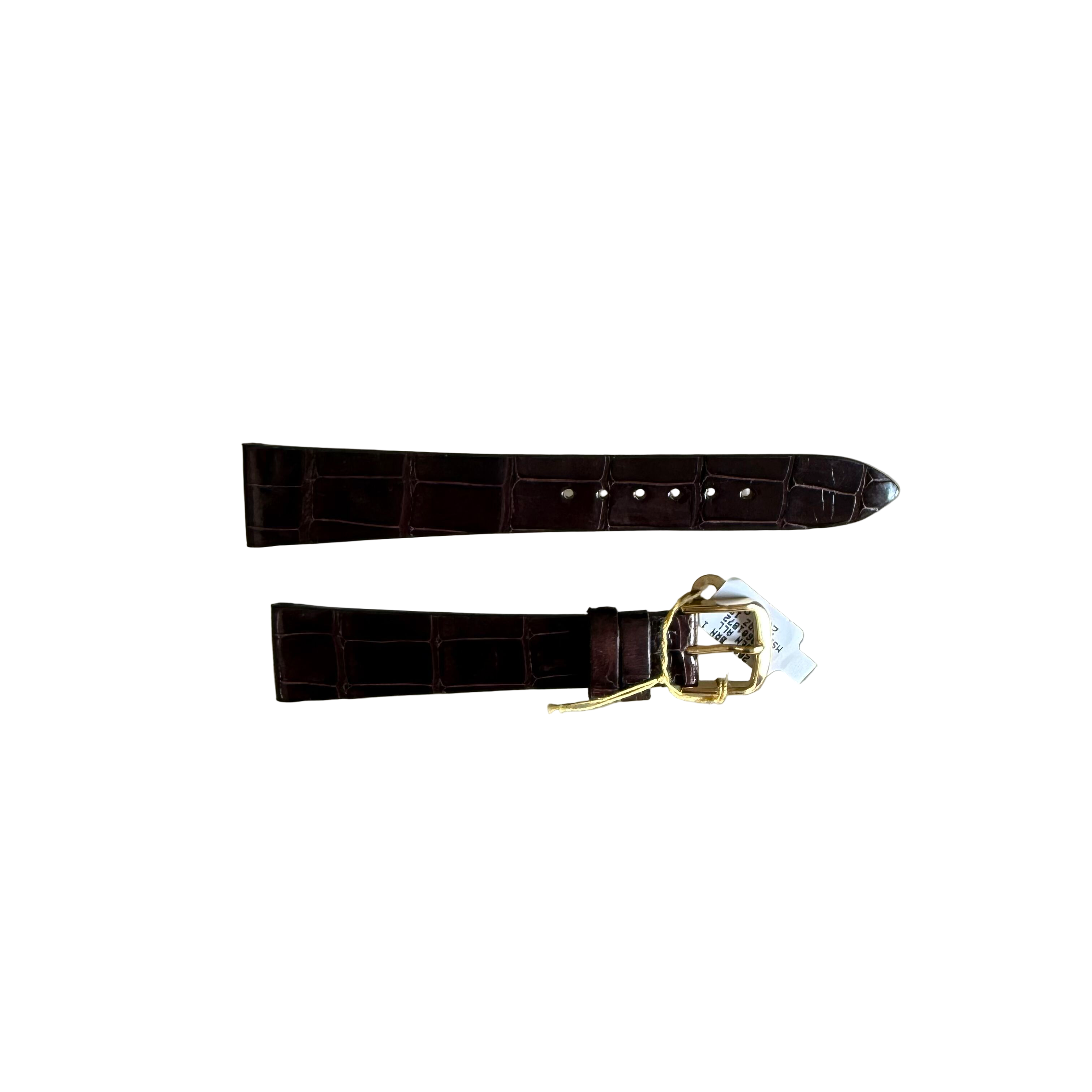Genuine Alligator Brown Watch Strap Band 18mm Padded & Stitched with Buckle
