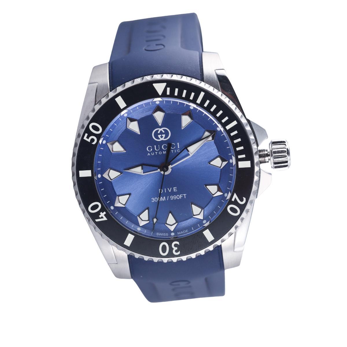 Gucci Dive 40mm Blue Automatic Steel Watch YA136359