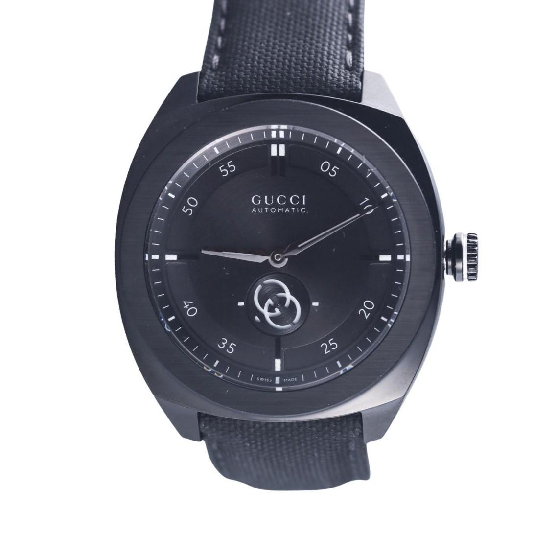 Gucci Interlocking G 41mm Black PVD Steel Automatic Watch YA142330