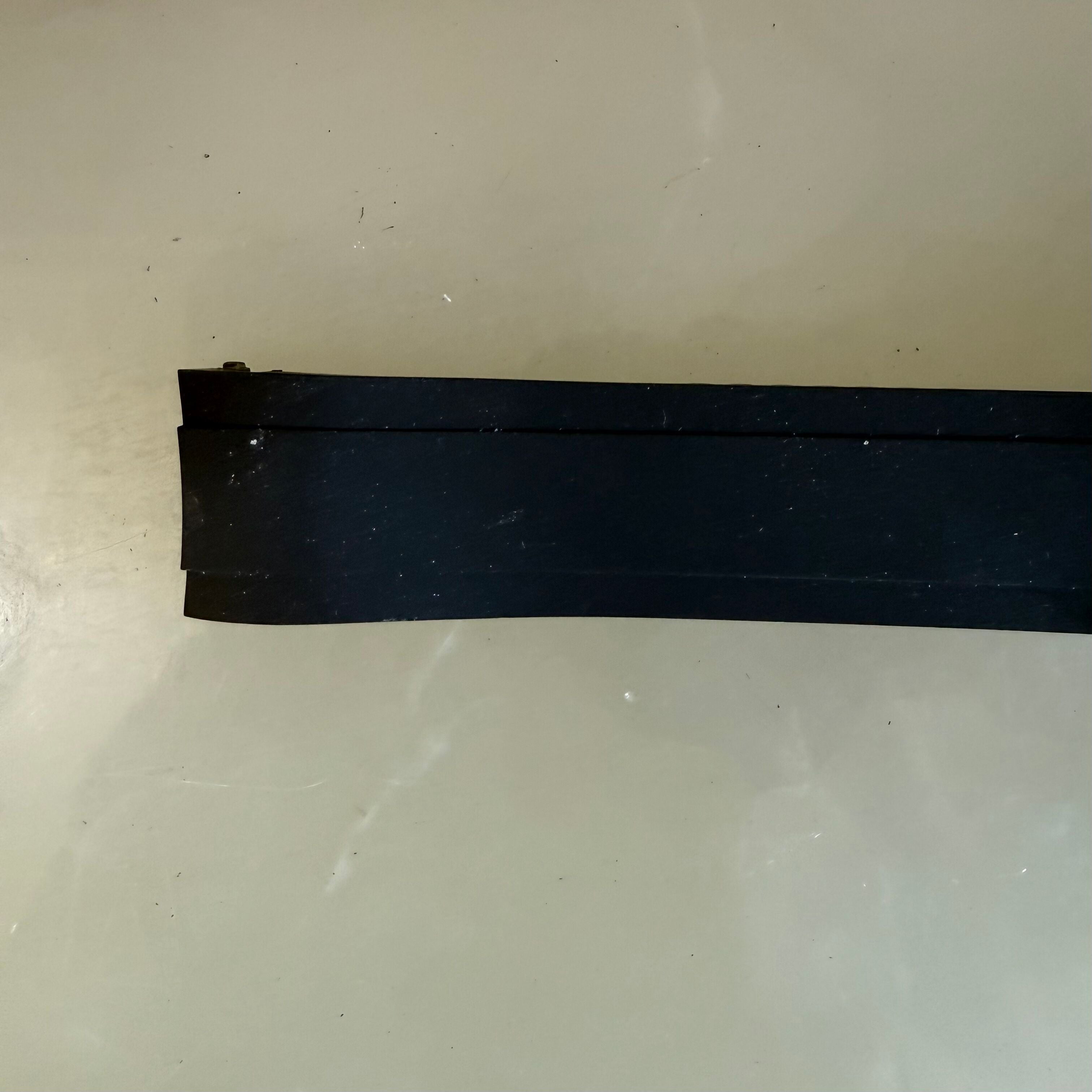 Authentic Ulysse Nardin Rubber Titanium Black Watch Strap Band 22mm w Deployant Clasp