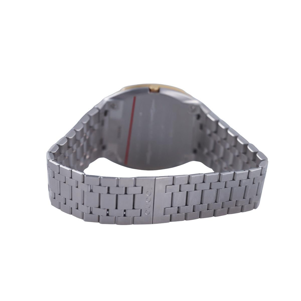 Gucci 25H 34mm Two Tone Stainless Steel Watch YA163403