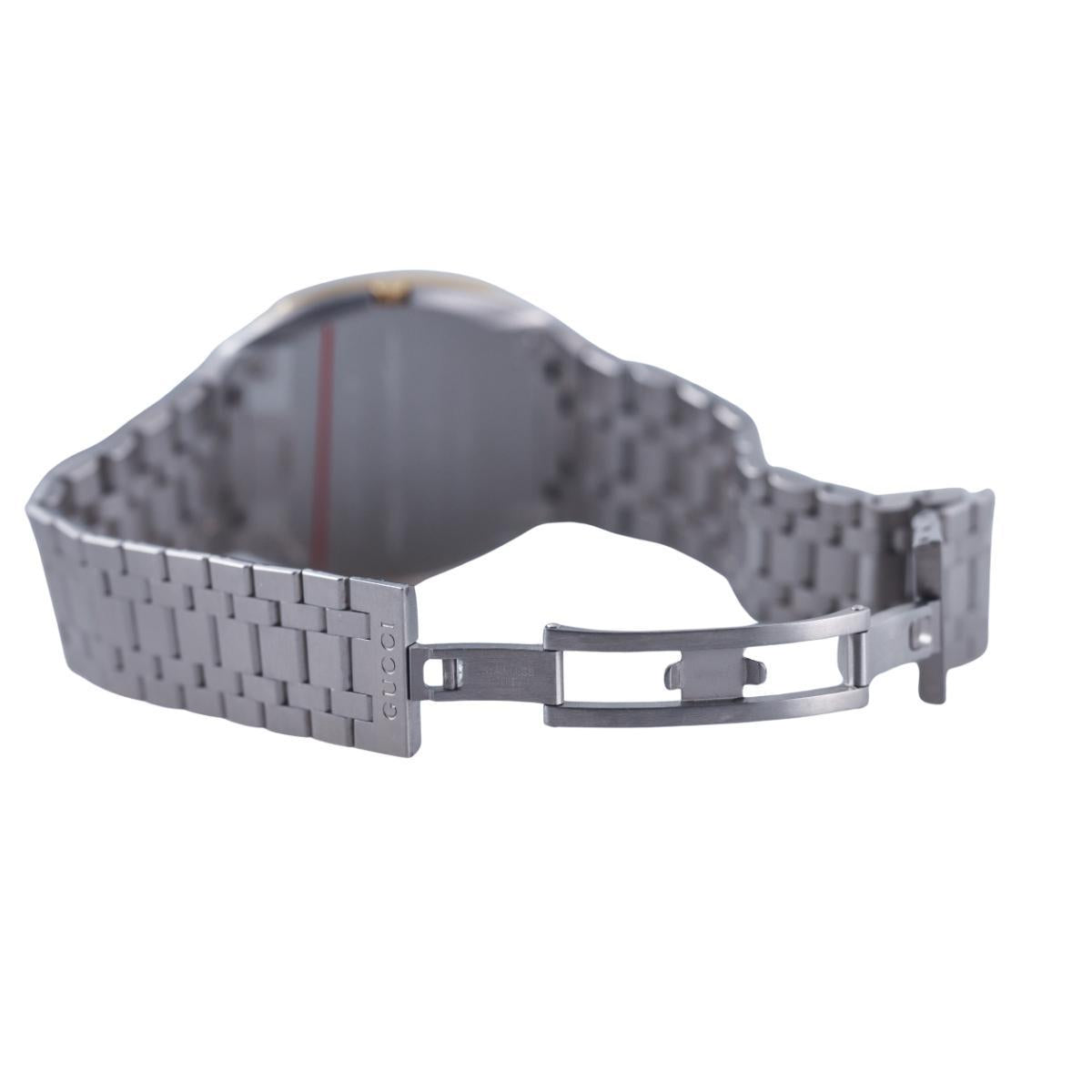 Gucci 25H 34mm Two Tone Men's Watch YA163403