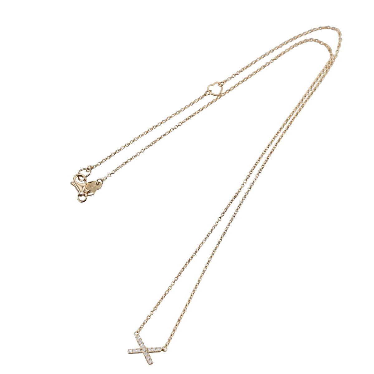 Hearts on Fire Ilia 18k Gold Diamond X Pendant Necklace