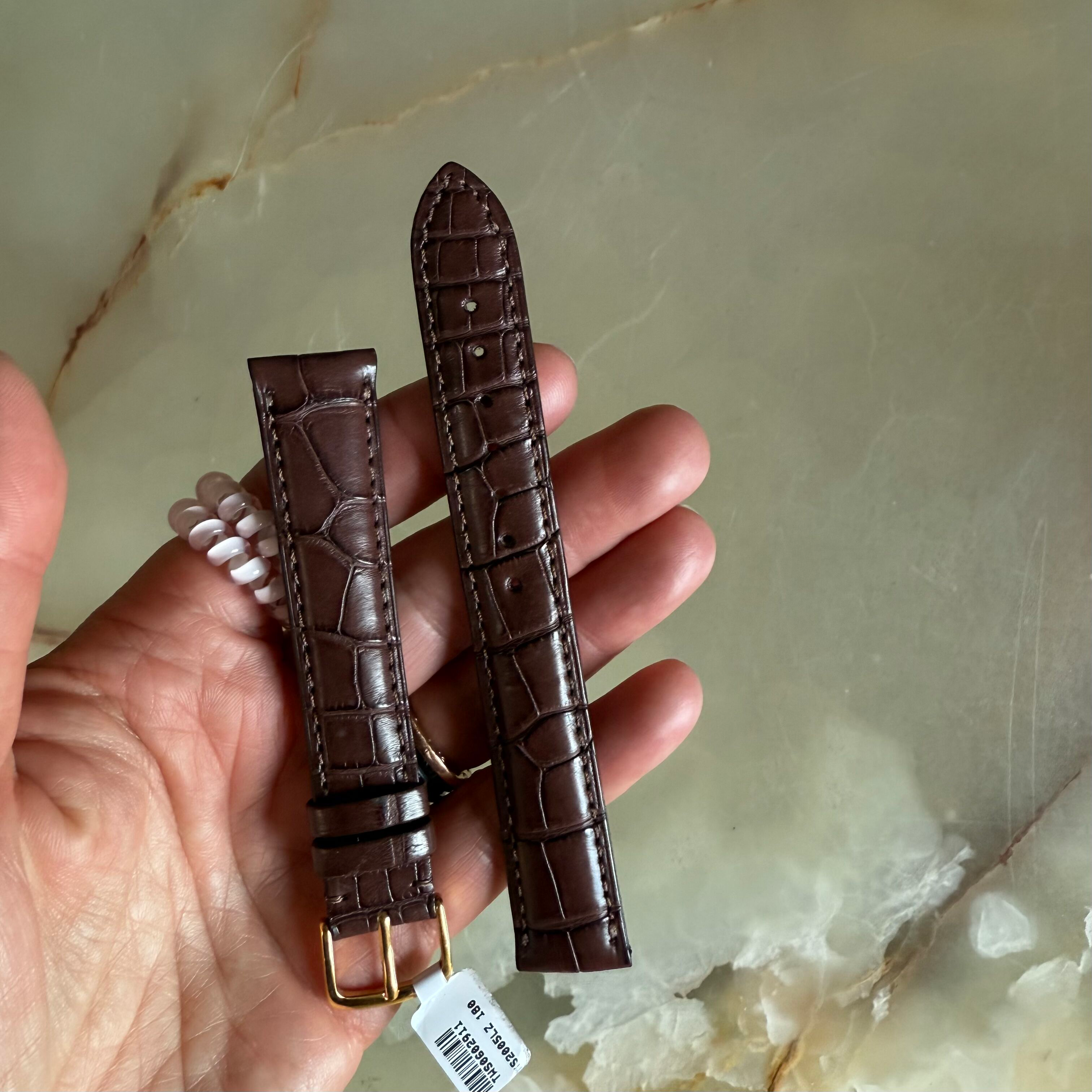 Genuine Alligator Brown Watch Strap Band 18mm with Buckle