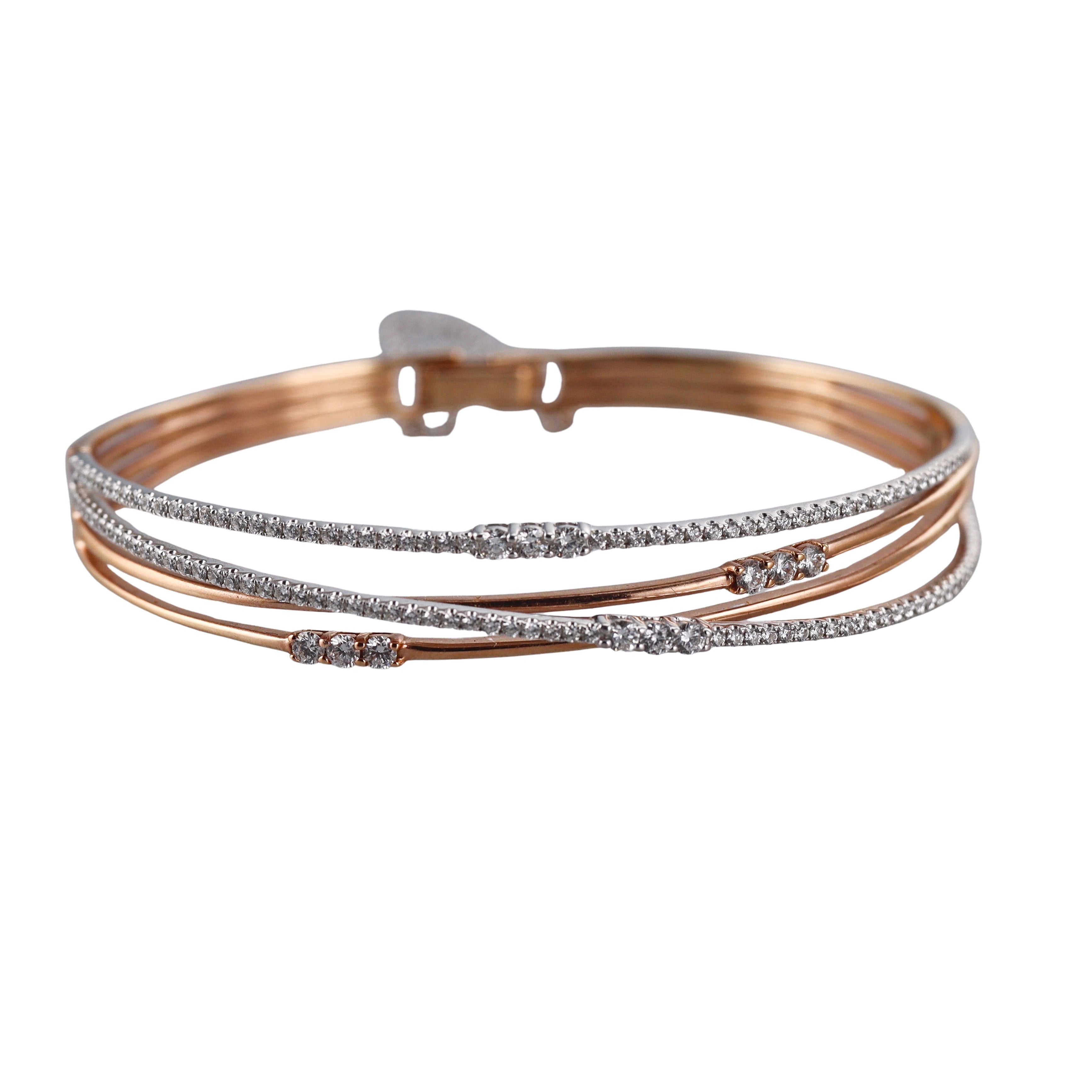 Simon G 18k Rose Gold Diamond Bracelet