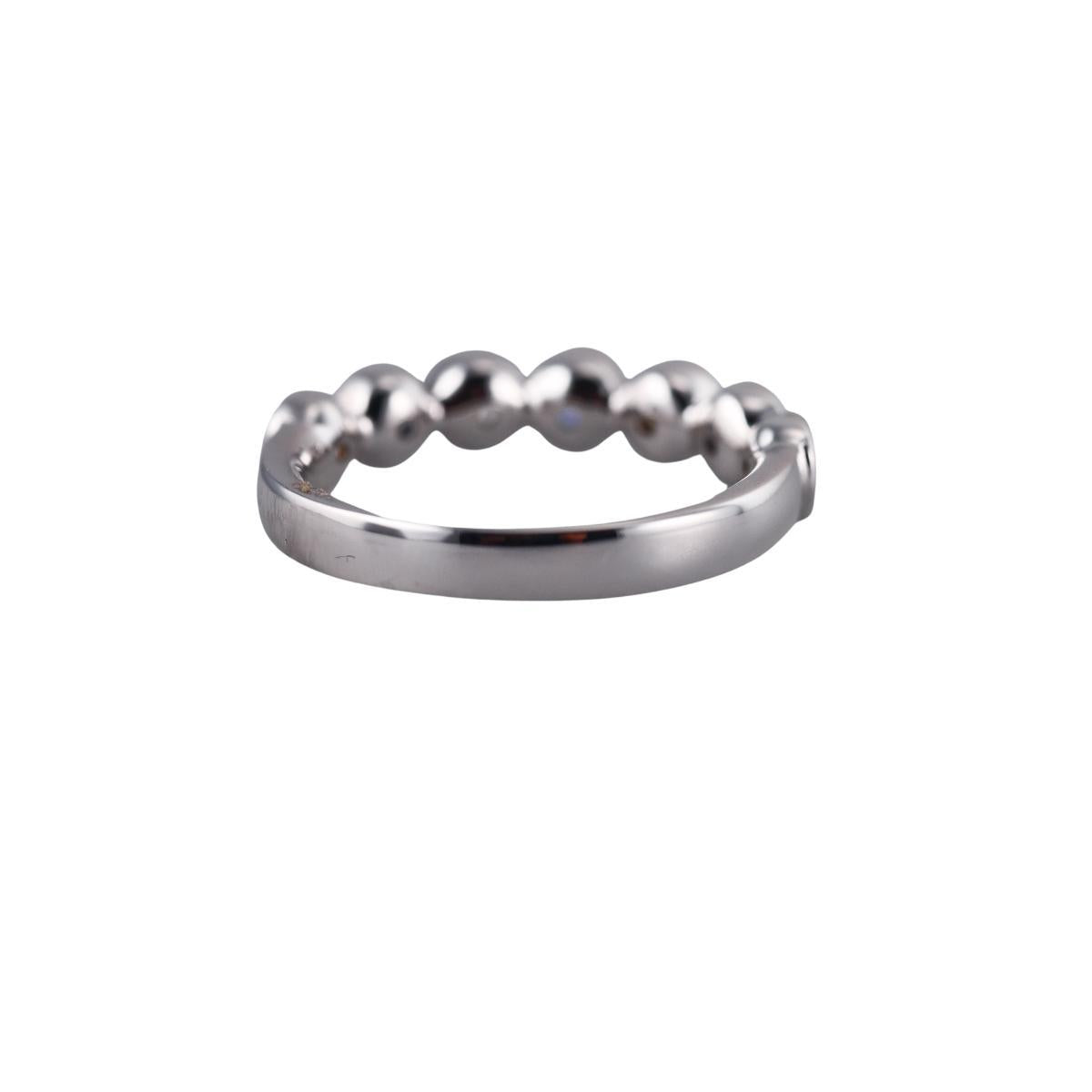 Memoire Toujours 18k Gold Diamond Sapphire Half Band Ring