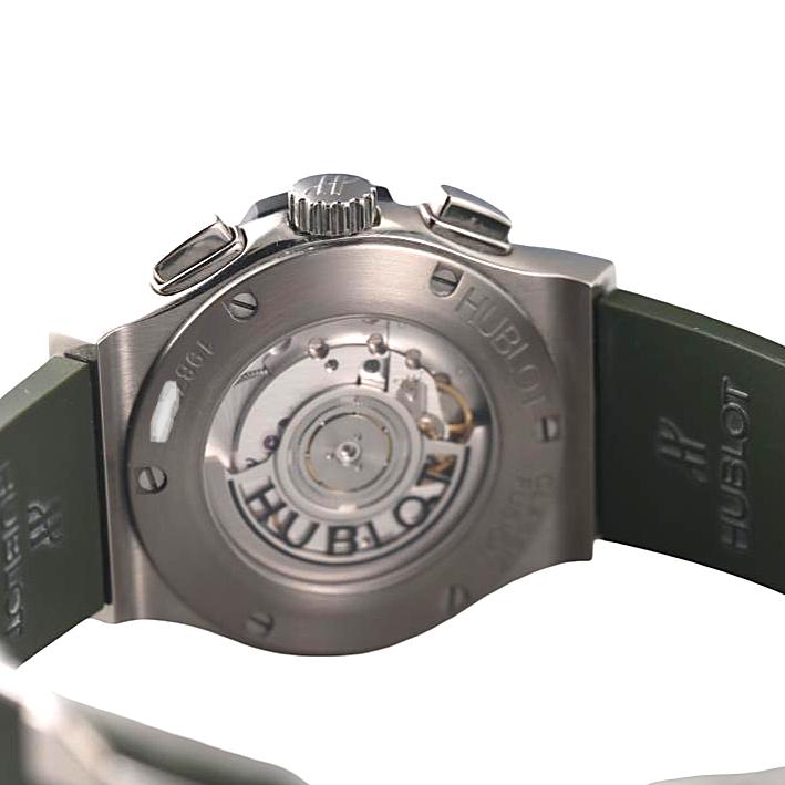 Hublot Classic Fusion Chronograph Green Automatic Titanium Watch 521.NX.8970.LR