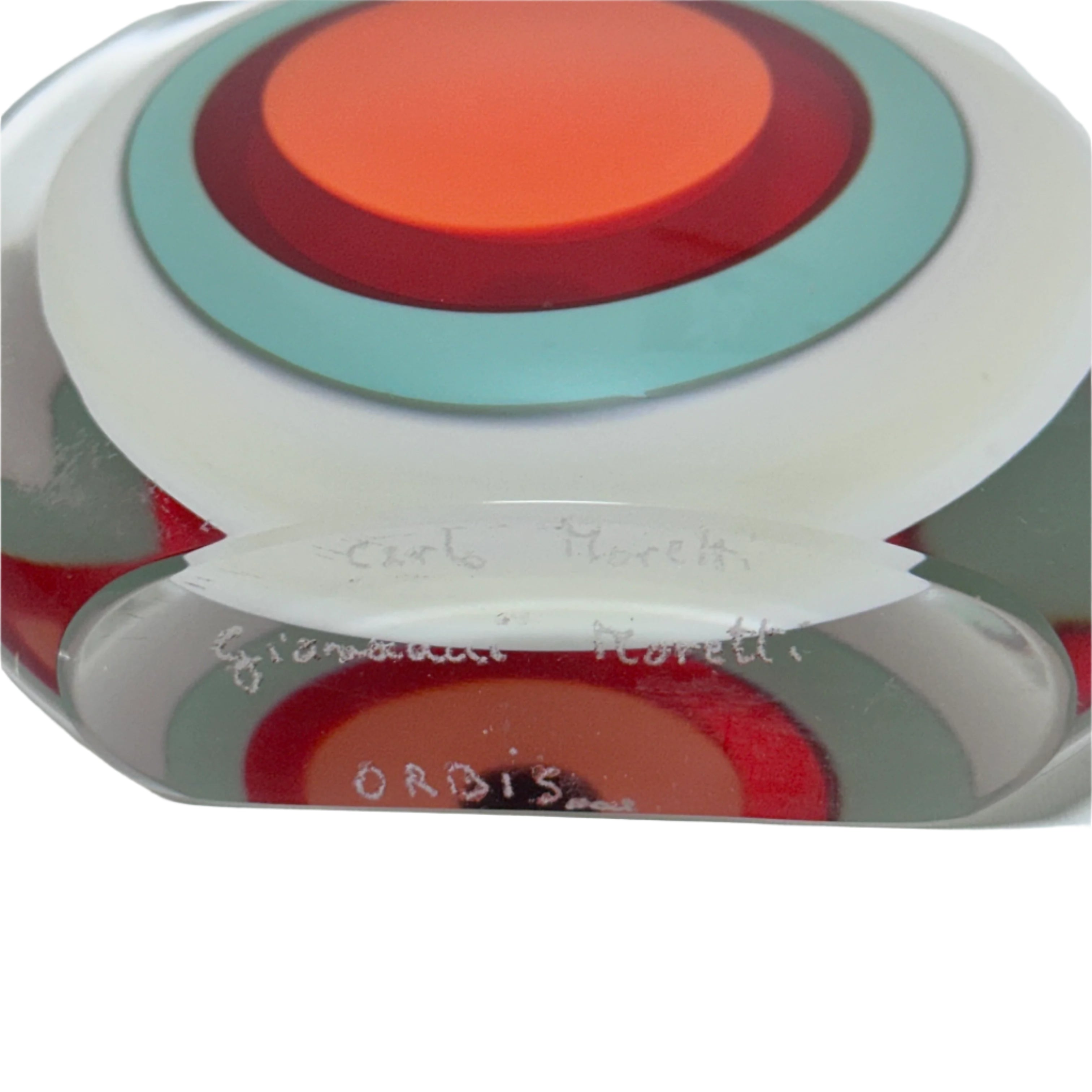 Carlo and Giovanni Moretti Hand Blown Sculpture Orbis Table Ornament 0000001812