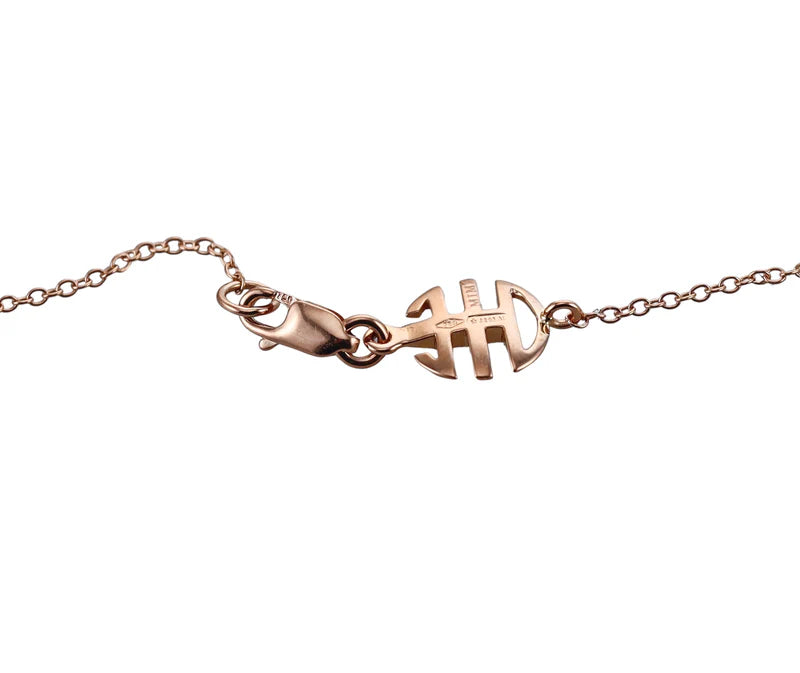 Mimi Milano Leela London Blue Topaz Diamond Pearl Gold Pendant Necklace