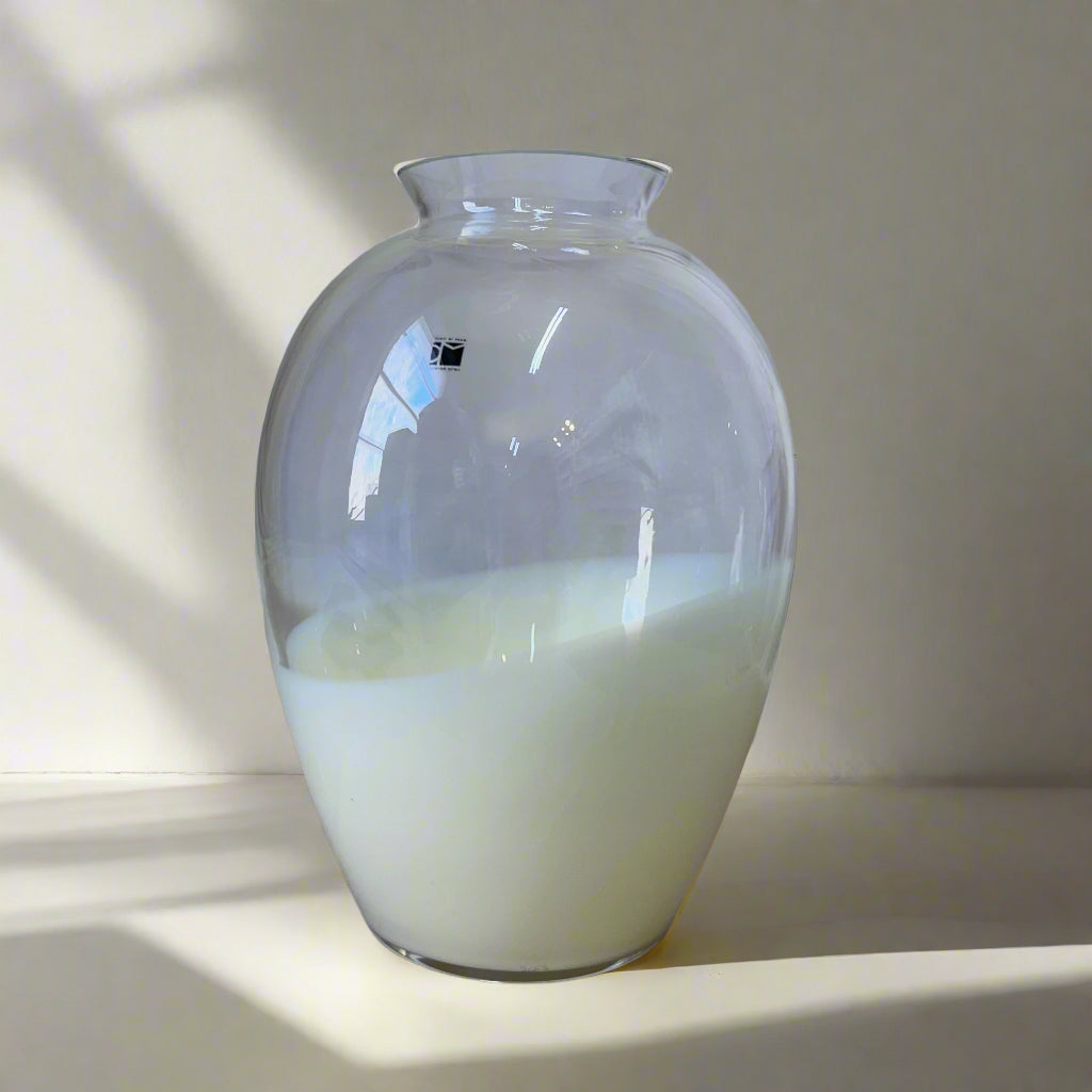 Carlo Moretti Hand Blown Murano Glass "Angel" Cream Vase 130/200