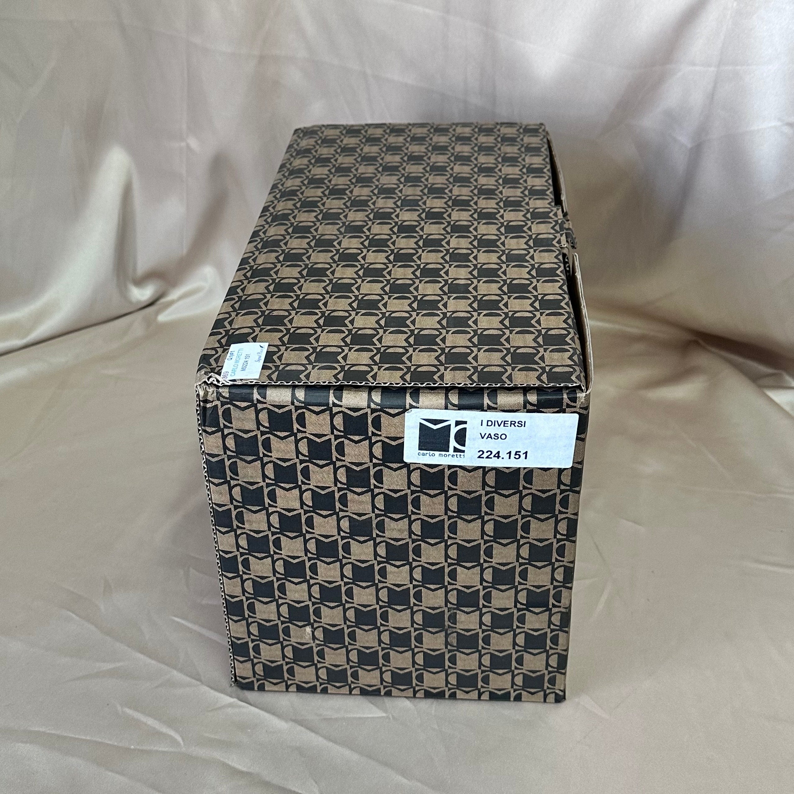 Carlo Moretti Murano Glass Ovale Vase