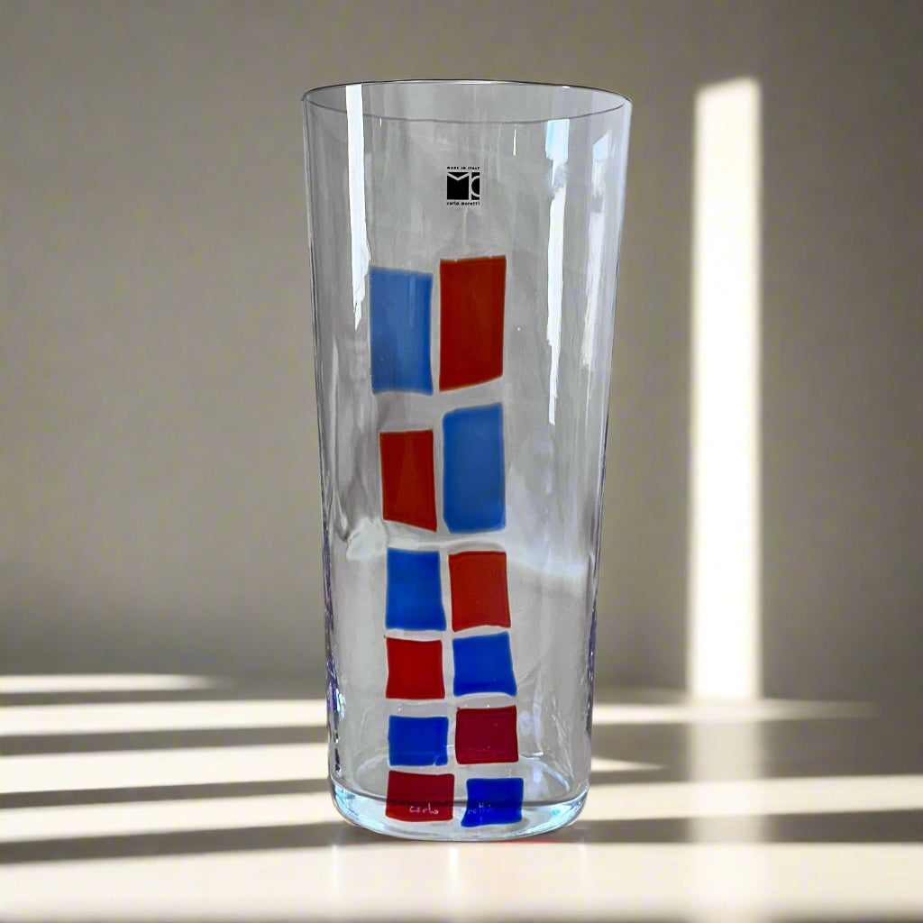 Carlo Moretti Murano Glass Ovale Vase