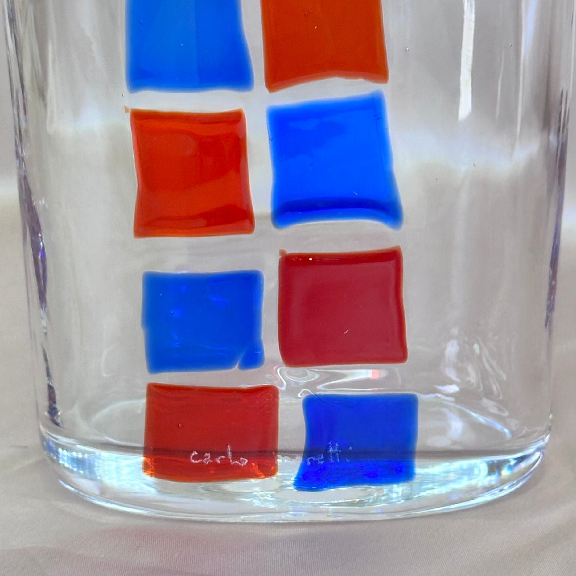 Carlo Moretti Murano Glass Ovale Vase