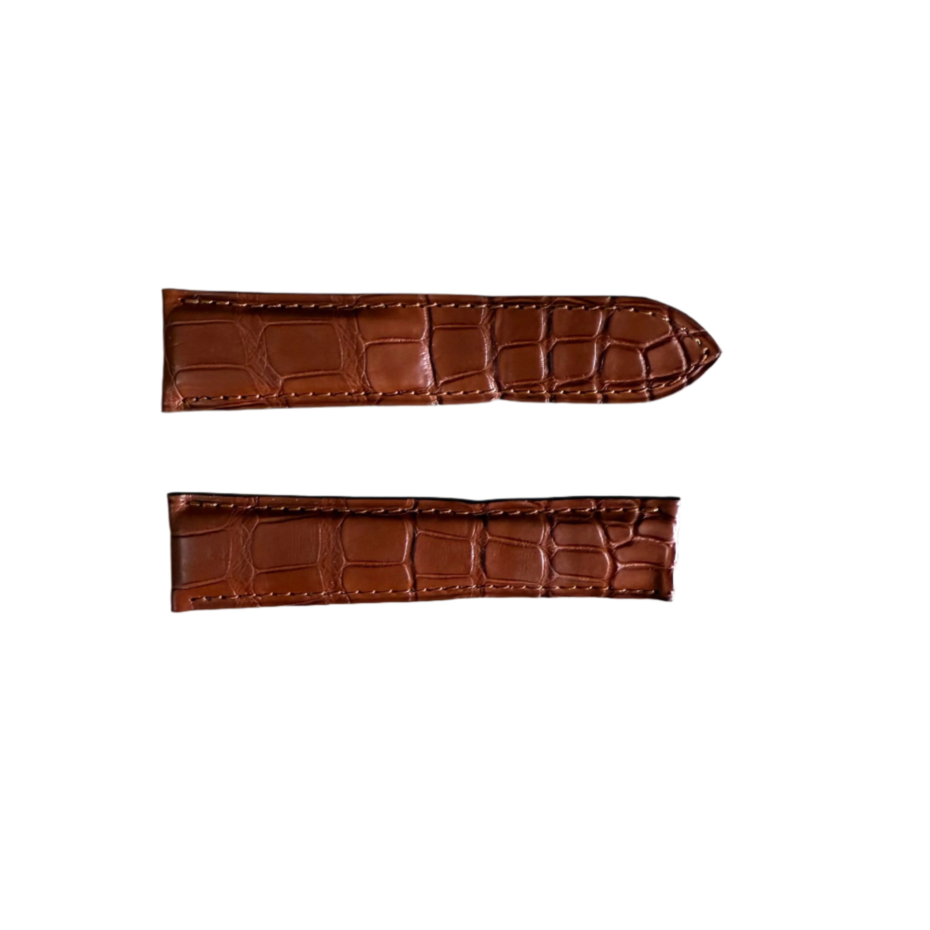 Authentic Cartier Brown Alligator Watch Strap Band 20mm KD18DK12