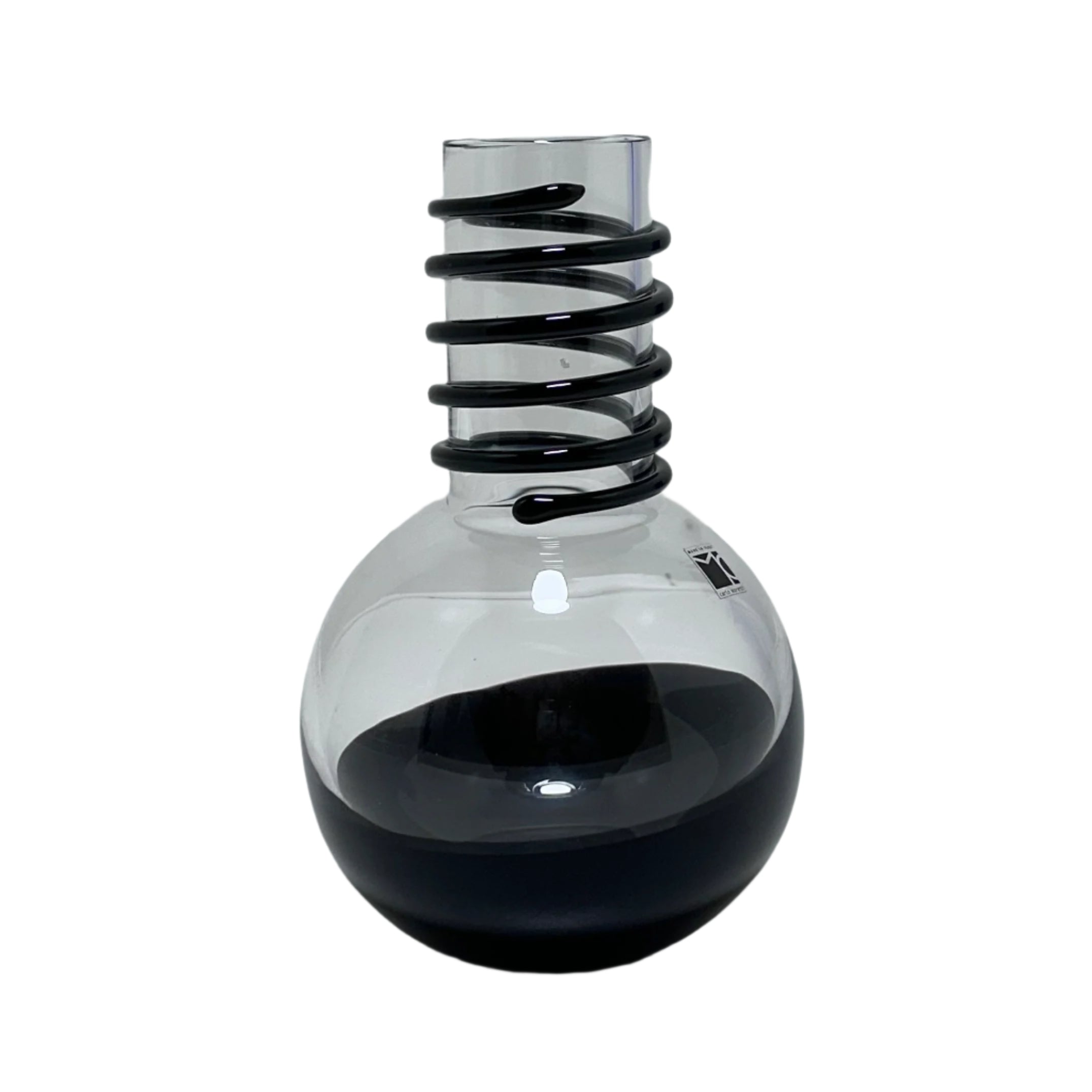 Carlo Moretti Murano Glass Neropamel Vase 85/222 2007