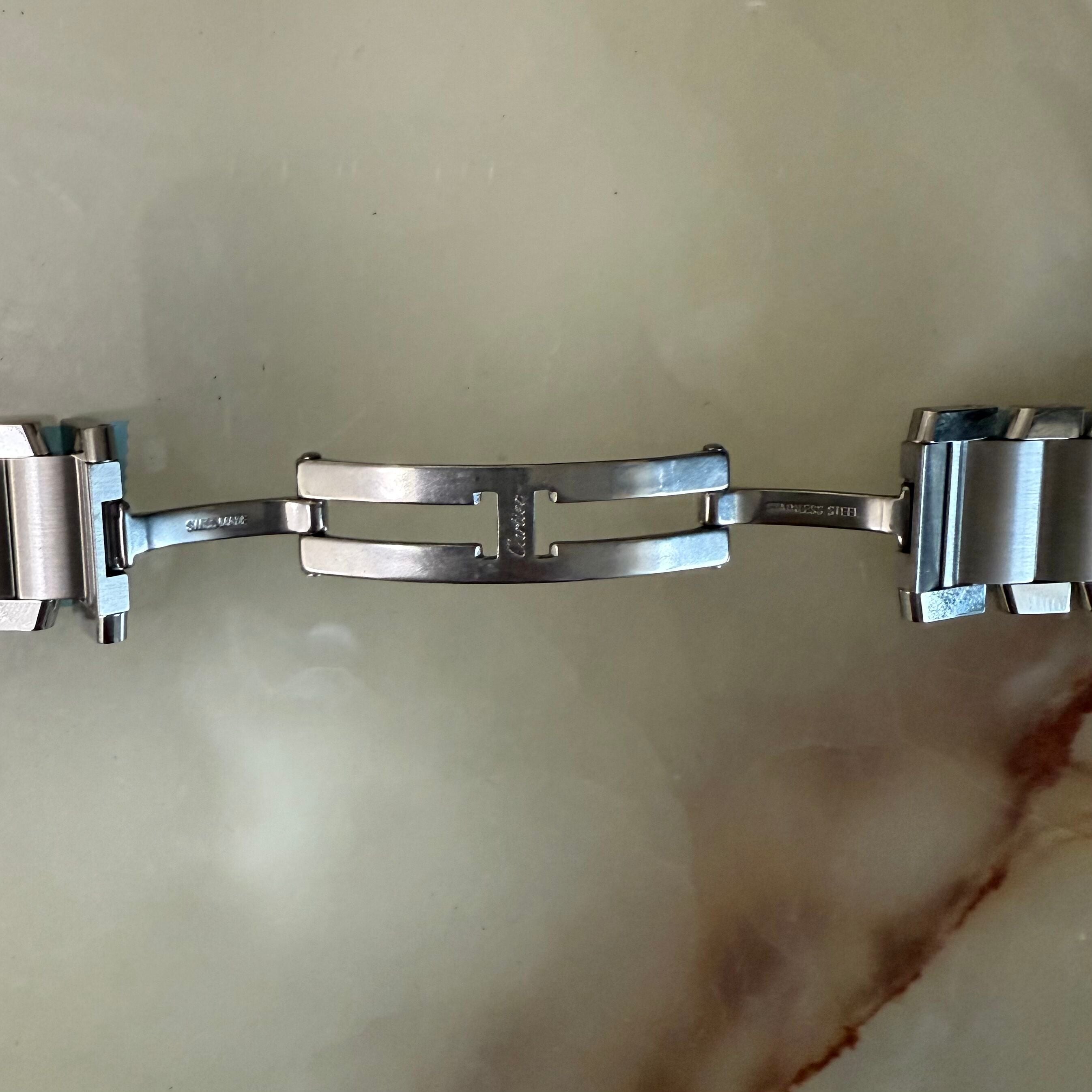 Authentic Cartier Tank Francaise XL Steel Watch Bracelet Band 20mm MX0013CB