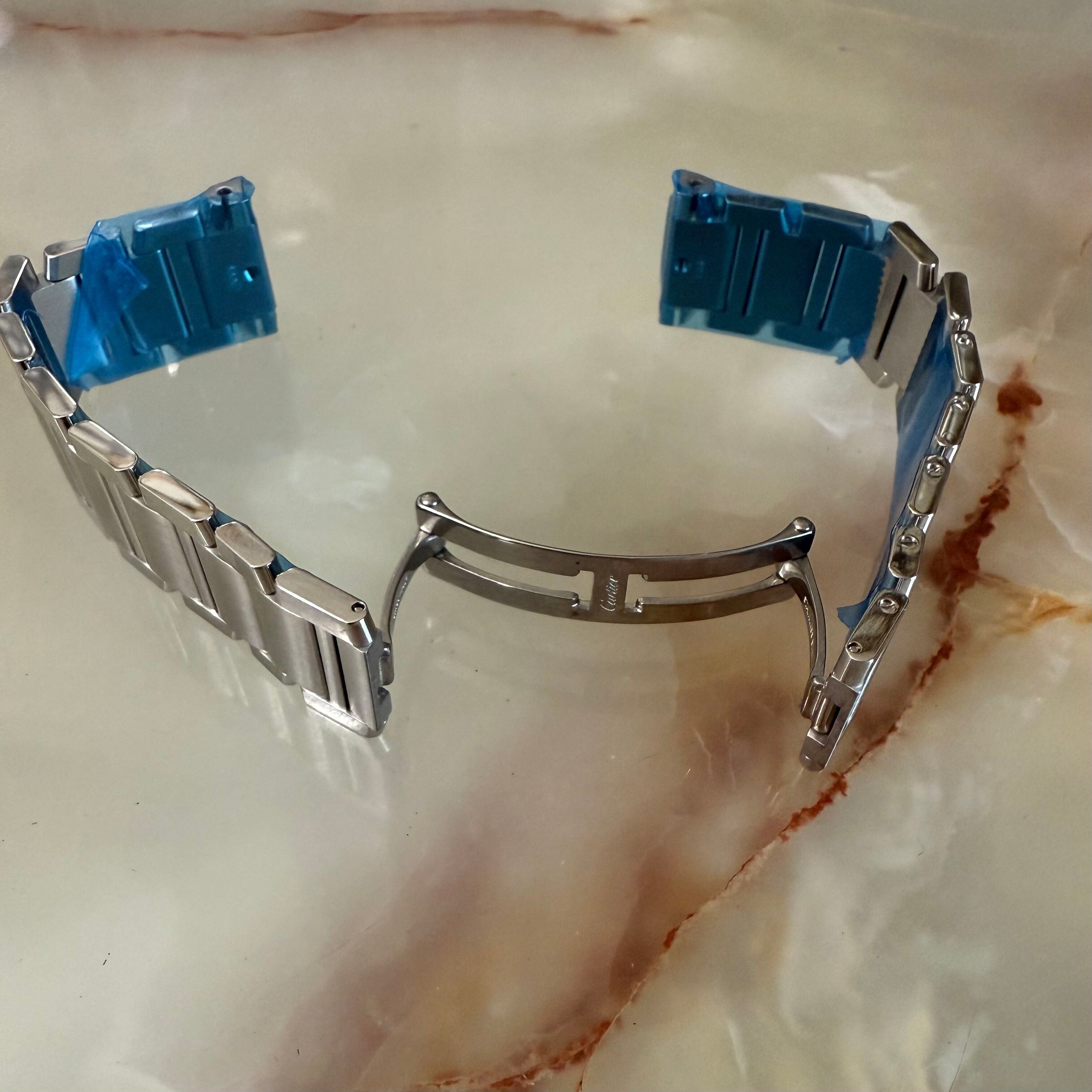 Authentic Cartier Tank Francaise XL Steel Watch Bracelet Band 20mm MX0013CB