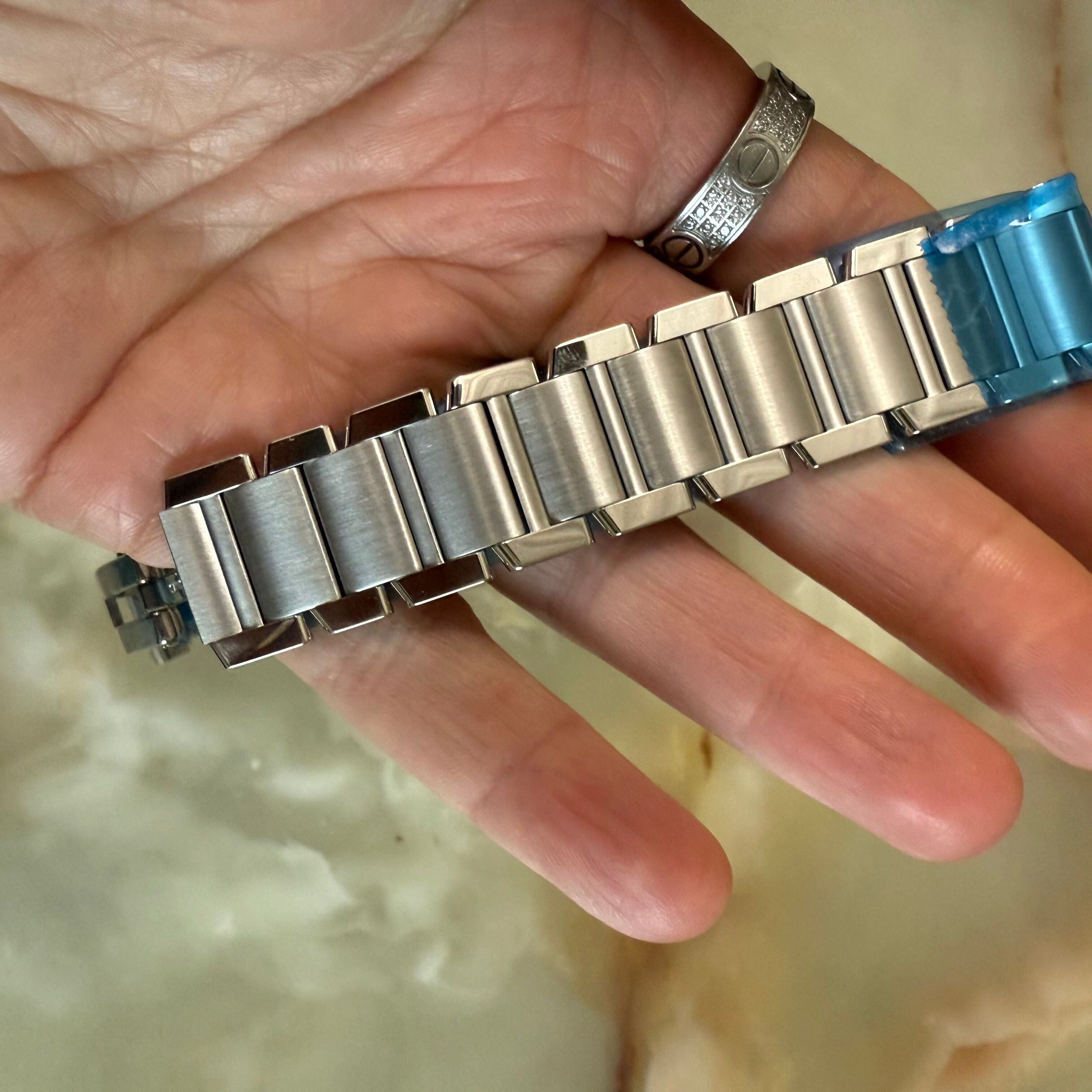 Authentic Cartier Tank Francaise XL Steel Watch Bracelet Band 20mm MX0013CB