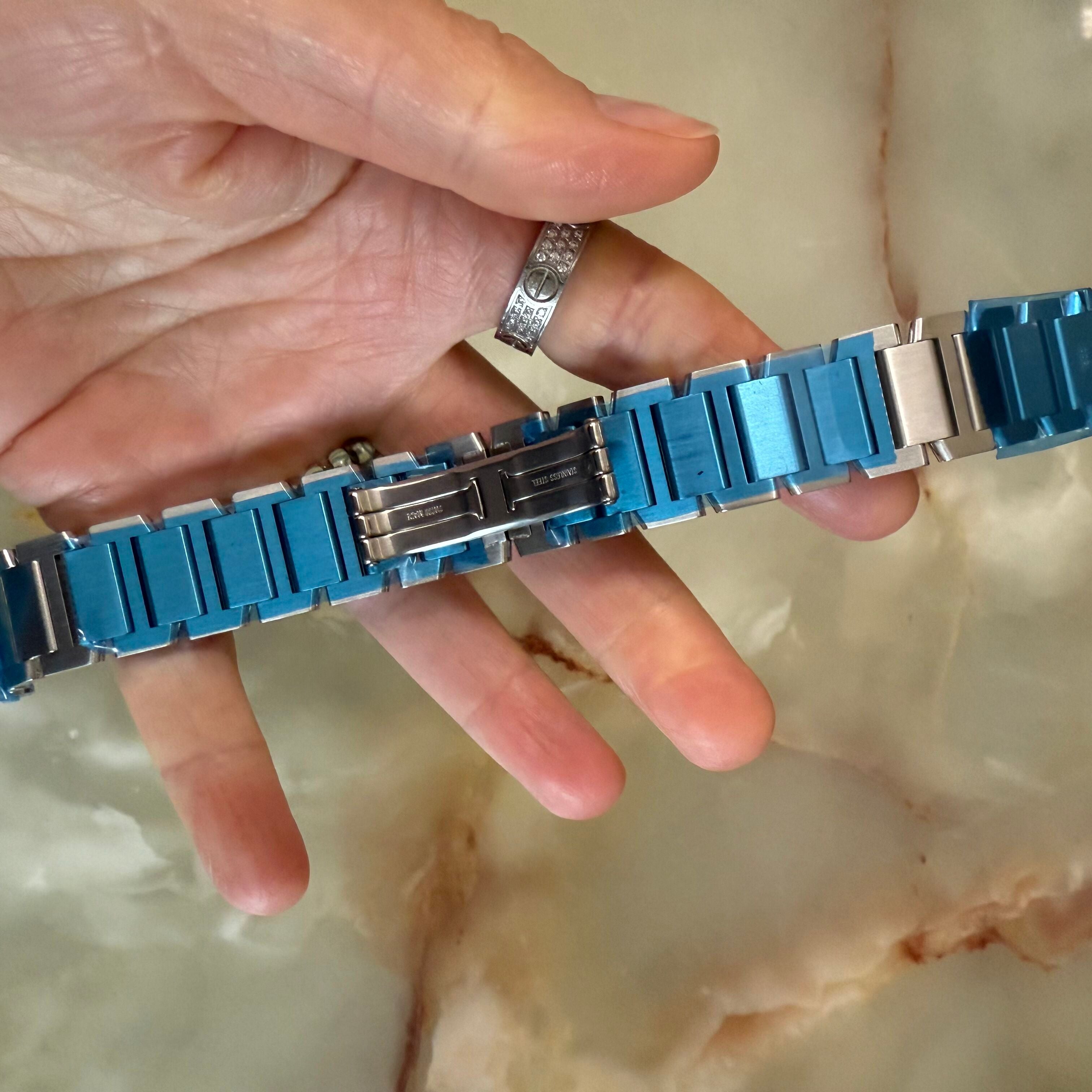 Authentic Cartier Tank Francaise XL Steel Watch Bracelet Band 20mm MX0013CB