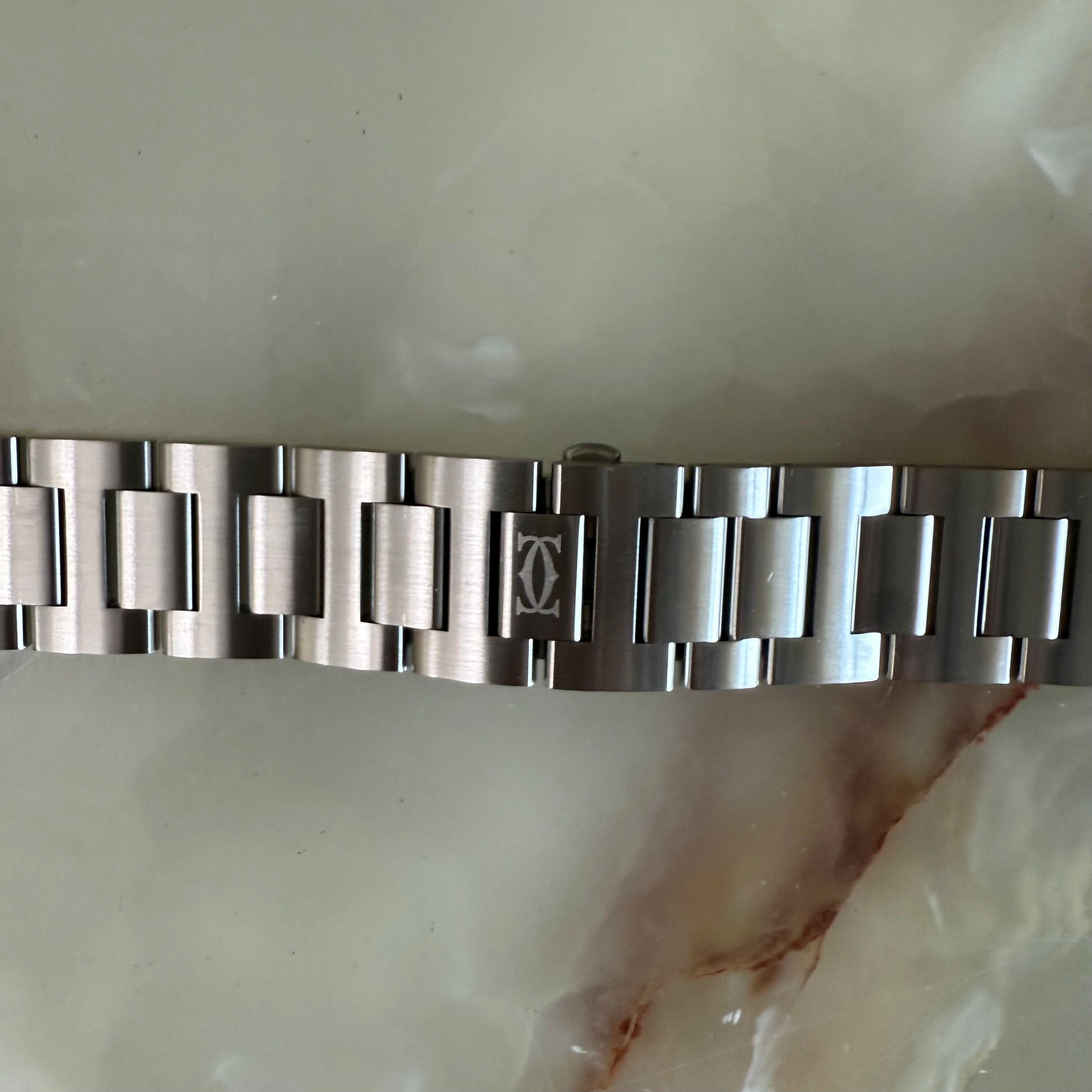 Authentic Cartier Pasha Steel Watch Strap Band 22mm MX003430