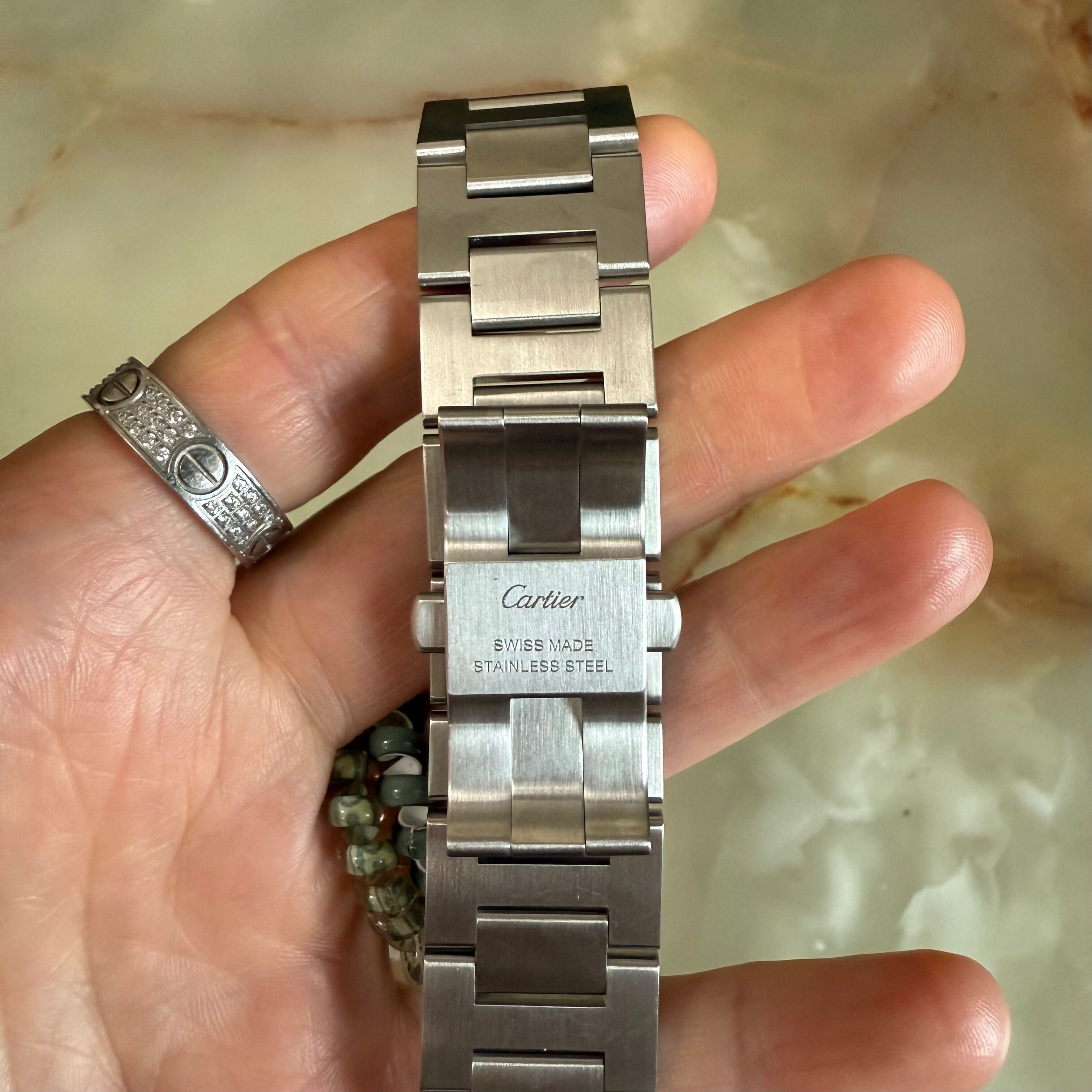 Authentic Cartier Pasha Steel Watch Strap Band 22mm MX003430
