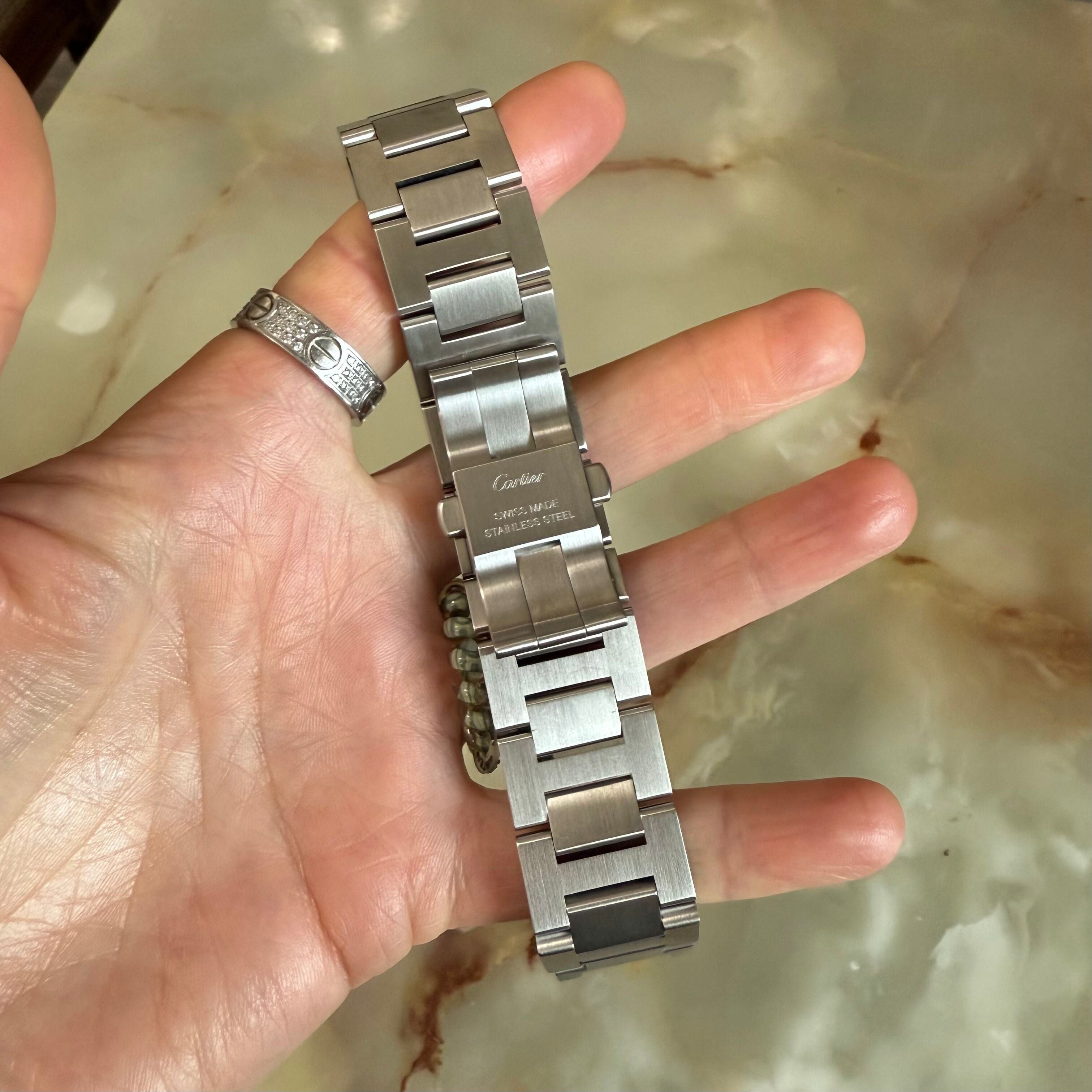 Authentic Cartier Pasha Steel Watch Strap Band 22mm MX003430