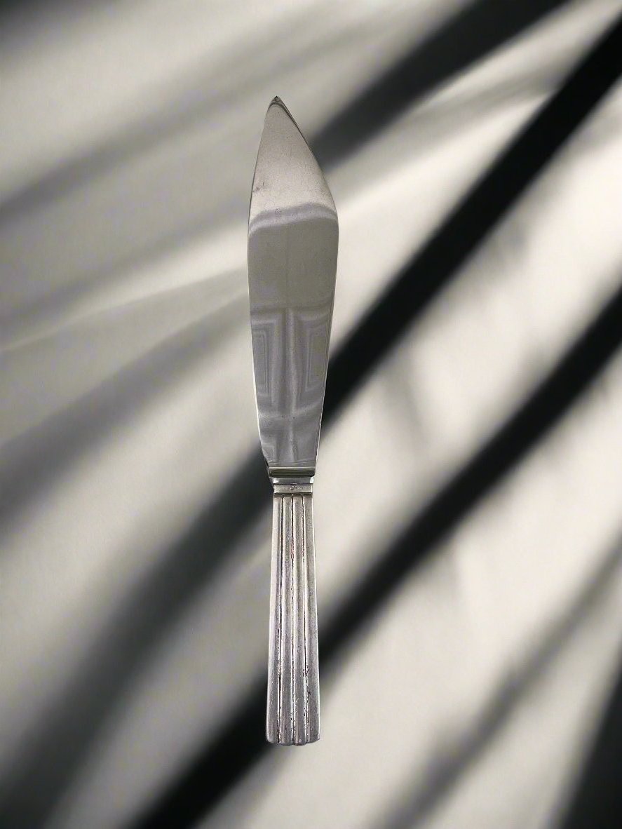 Georg Jensen Sterling Bernadotte Cake Knife Server