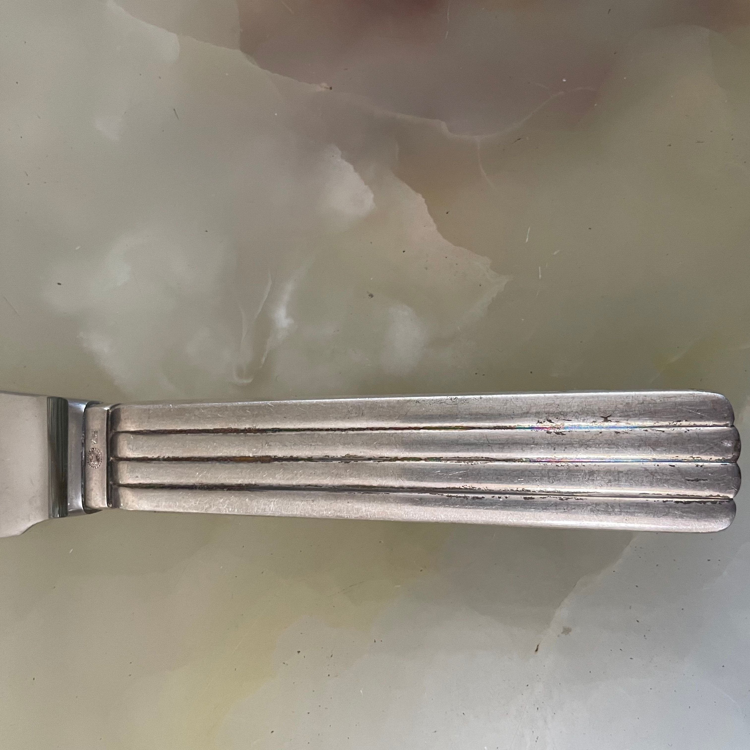 Georg Jensen Sterling Bernadotte Cake Knife Server