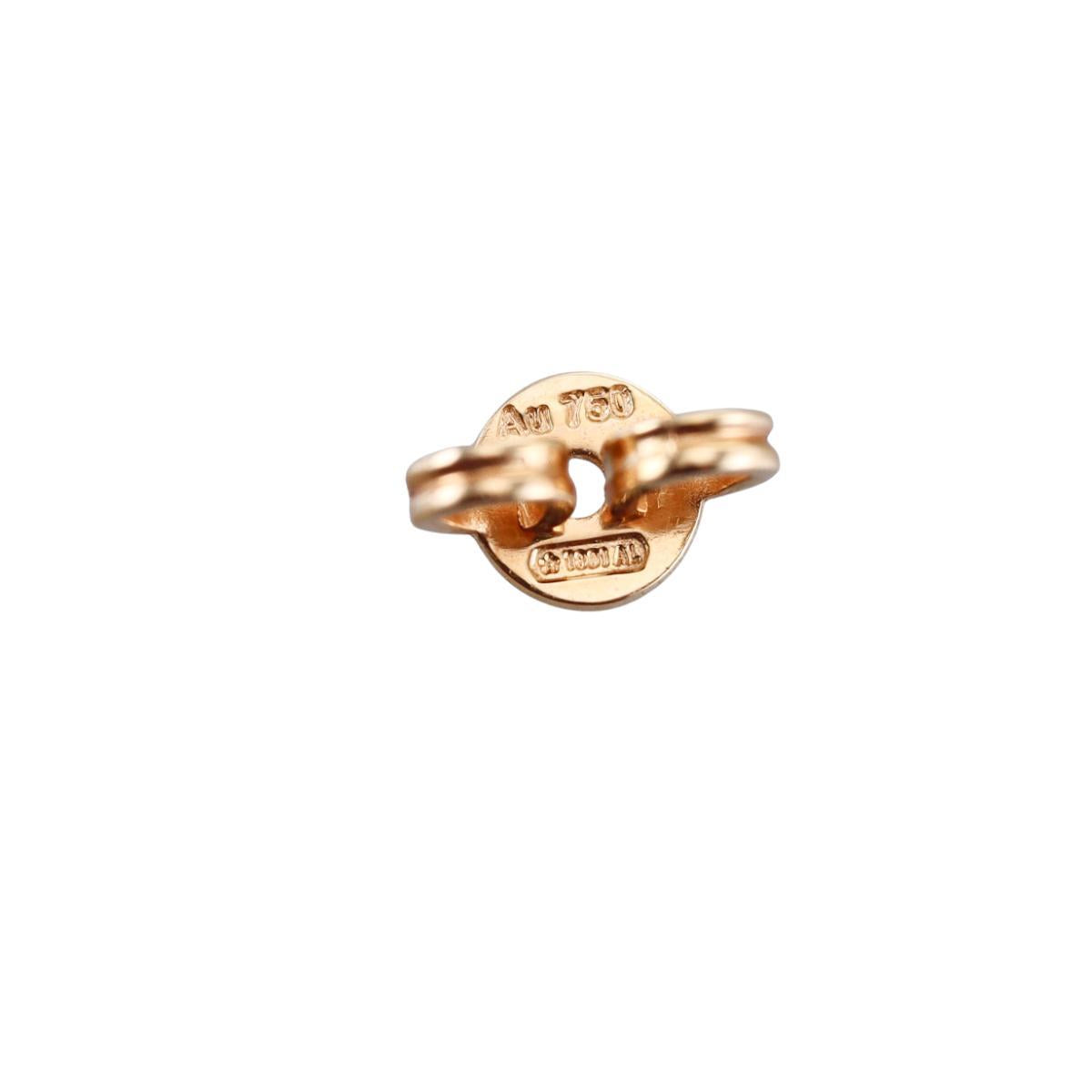 Gucci GG Running 18K Gold Stud Earrings