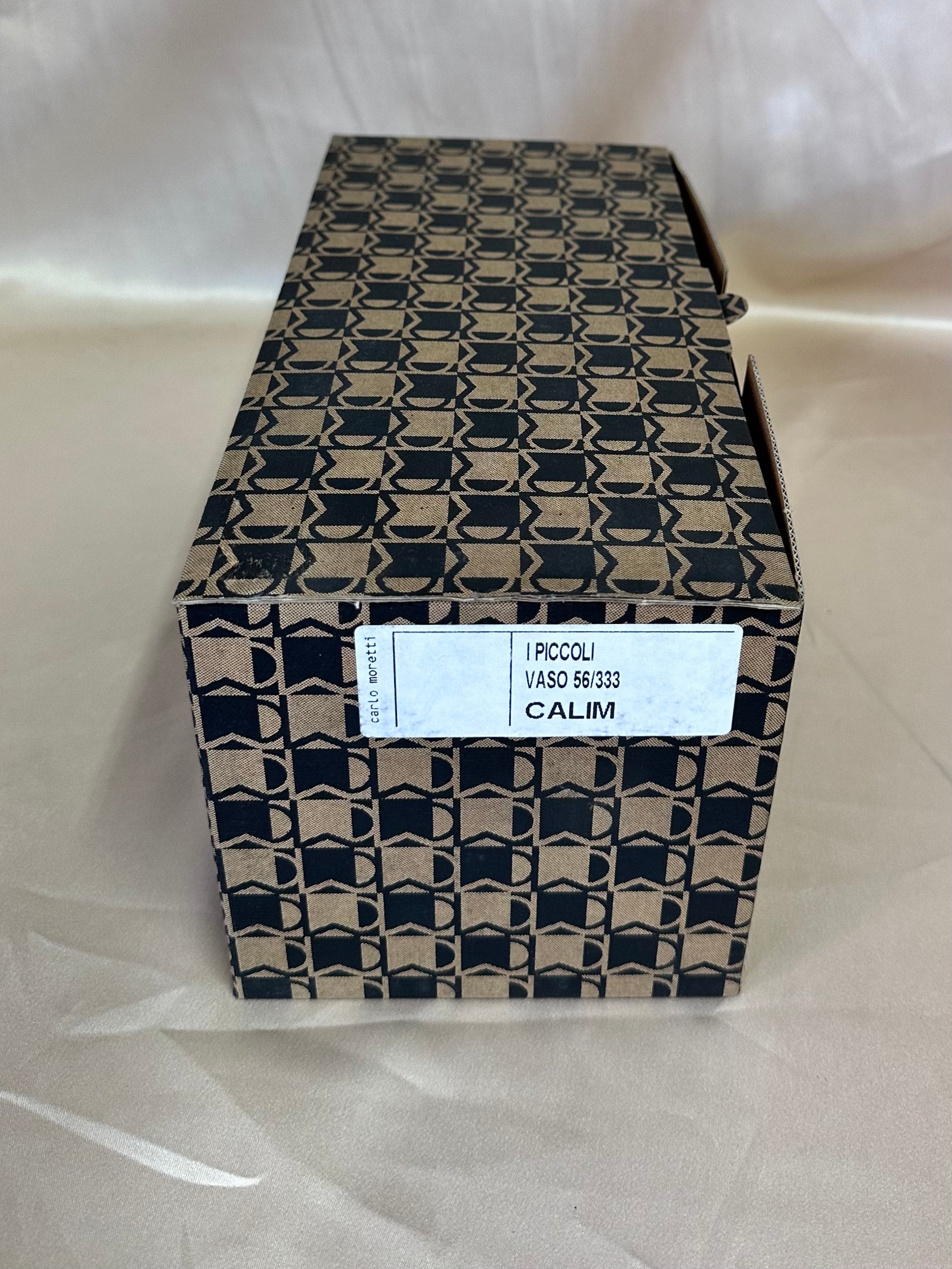 2006 Certified Carlo Moretti Hand Blown Murano Glass Calim Vase 86/333