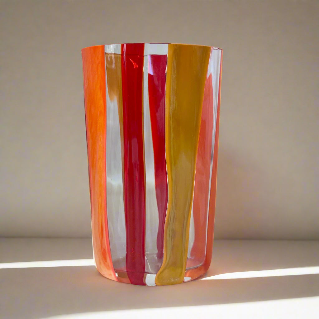 2006 Certified Carlo Moretti Hand Blown Murano Glass Calim Vase 86/333