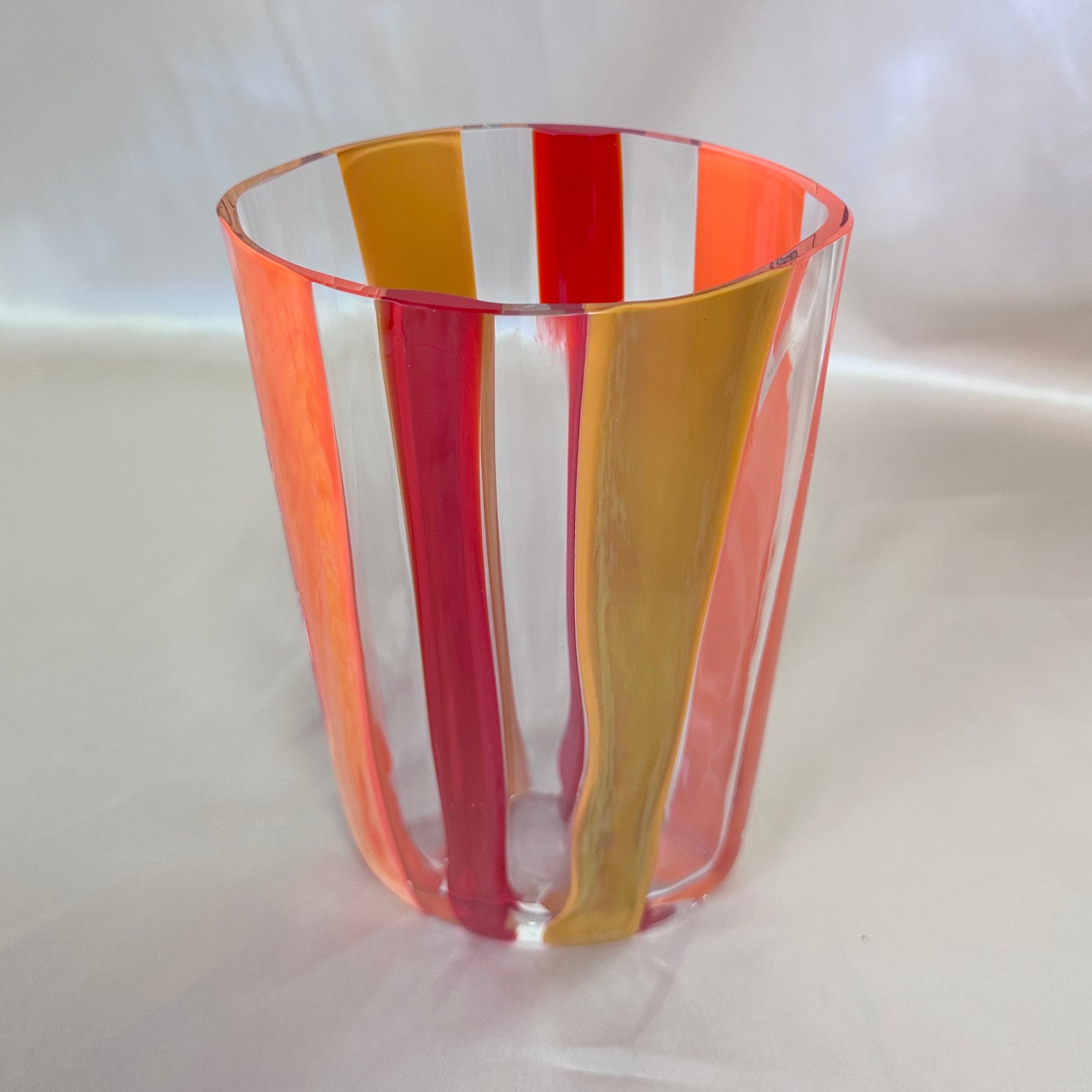 2006 Certified Carlo Moretti Hand Blown Murano Glass Calim Vase 86/333