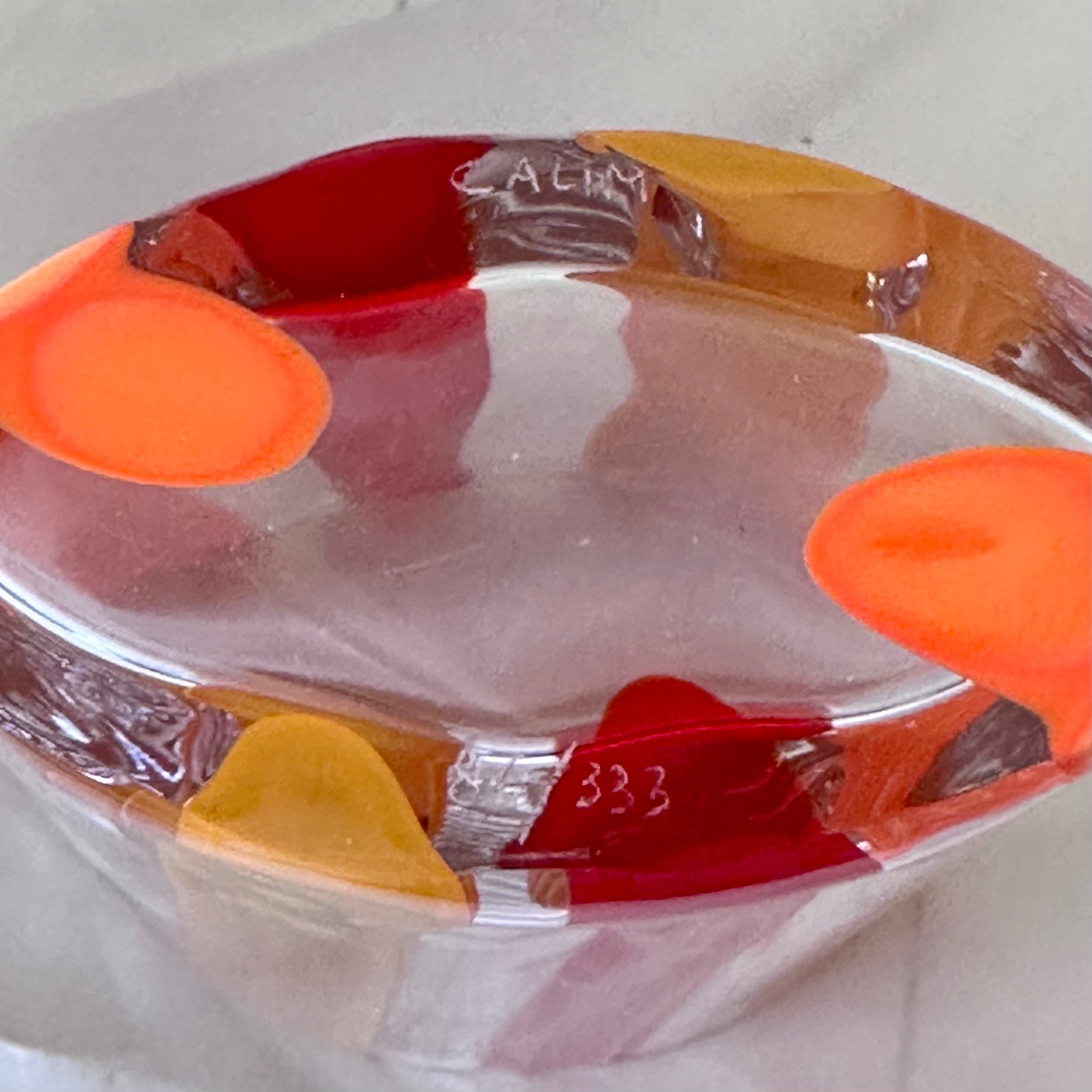 2006 Certified Carlo Moretti Hand Blown Murano Glass Calim Vase 86/333