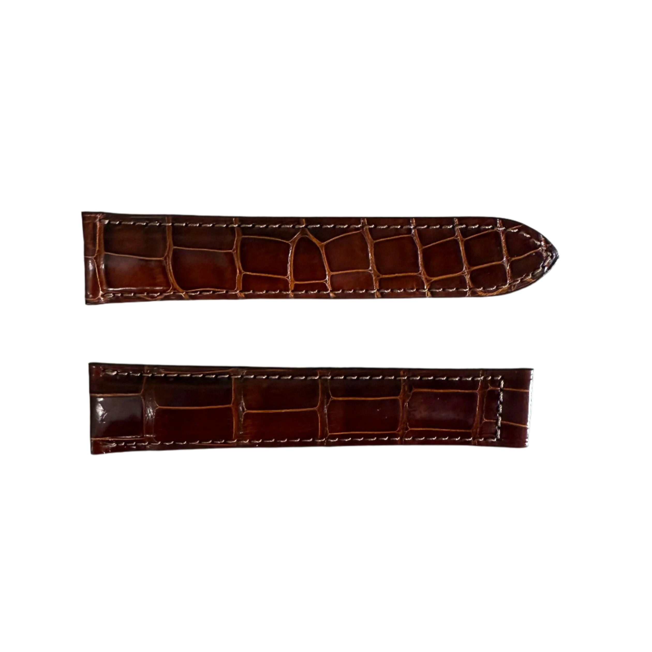 Authentic Cartier Brown Alligator Watch Strap Band 20mm 4A1FEM23