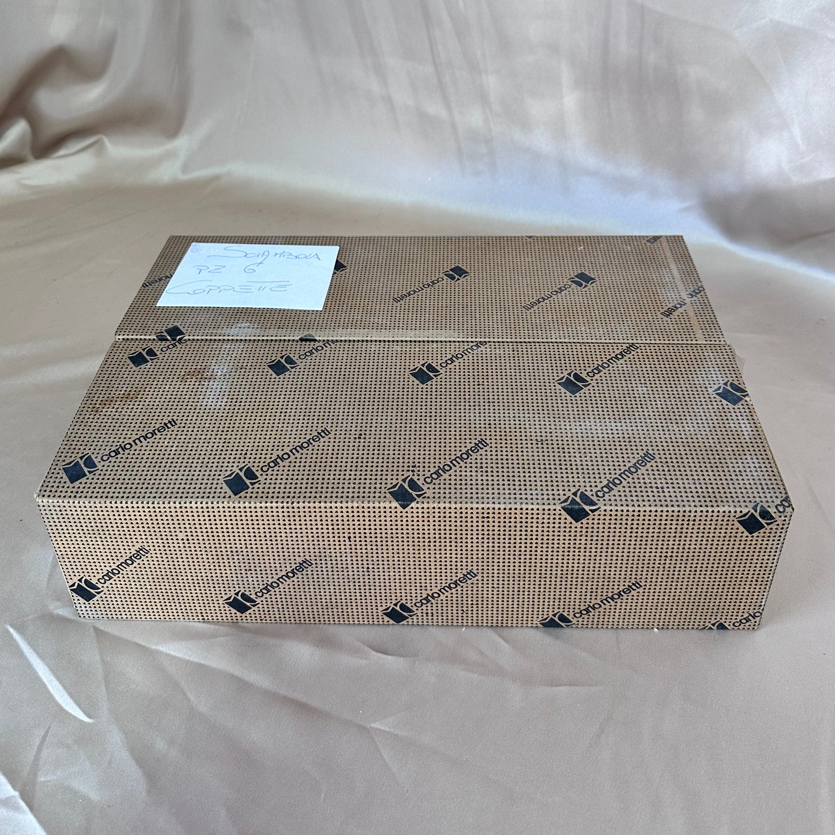 Set of 6 Carlo Moretti Murano Glass Dessert Ice Cream Goblet