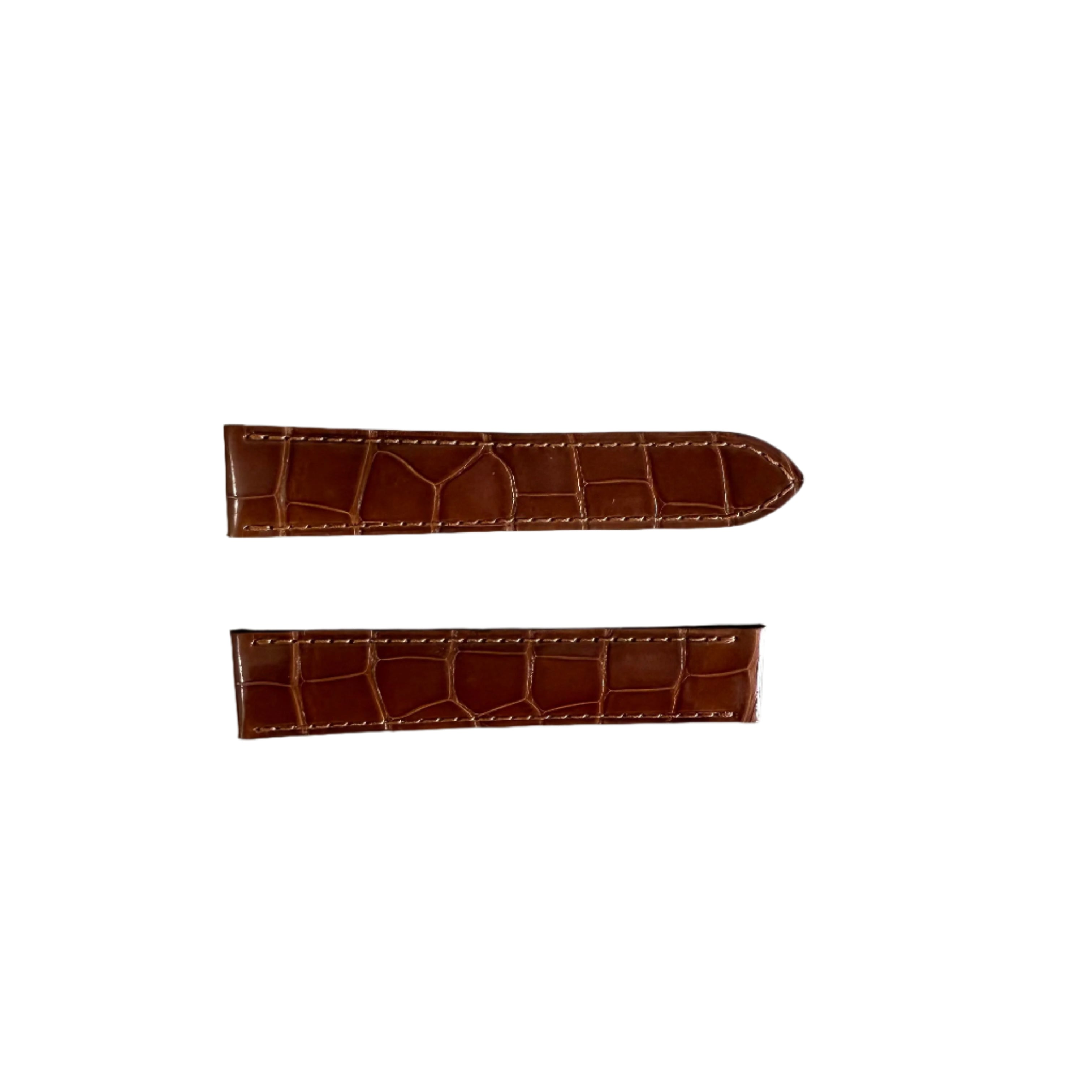 Authentic Cartier Brown Alligator Watch Strap Band 18mm KD25DN58-S06