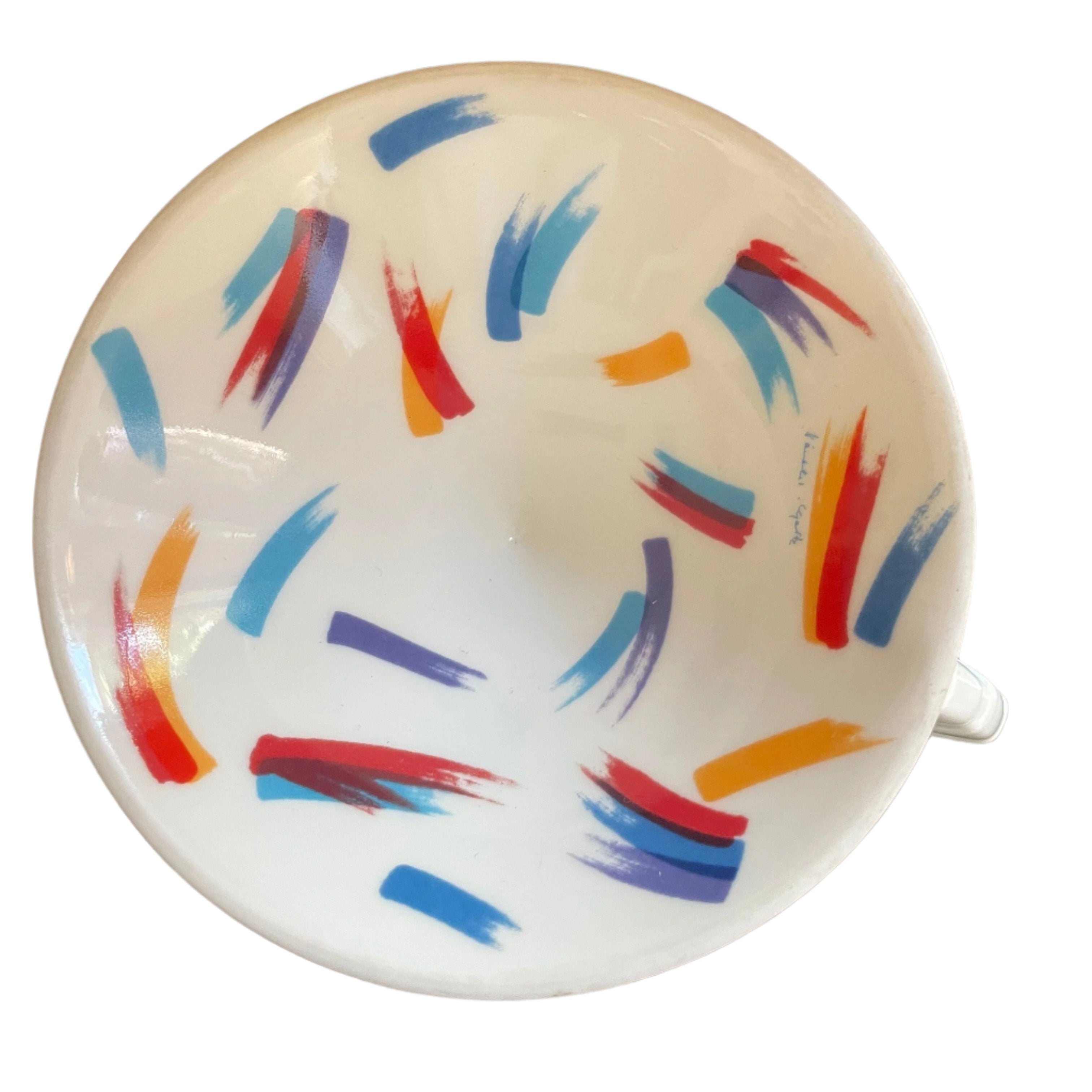 Versace by Rosenthal Kunst in Porzellan Limited Edition Cup and Saucer