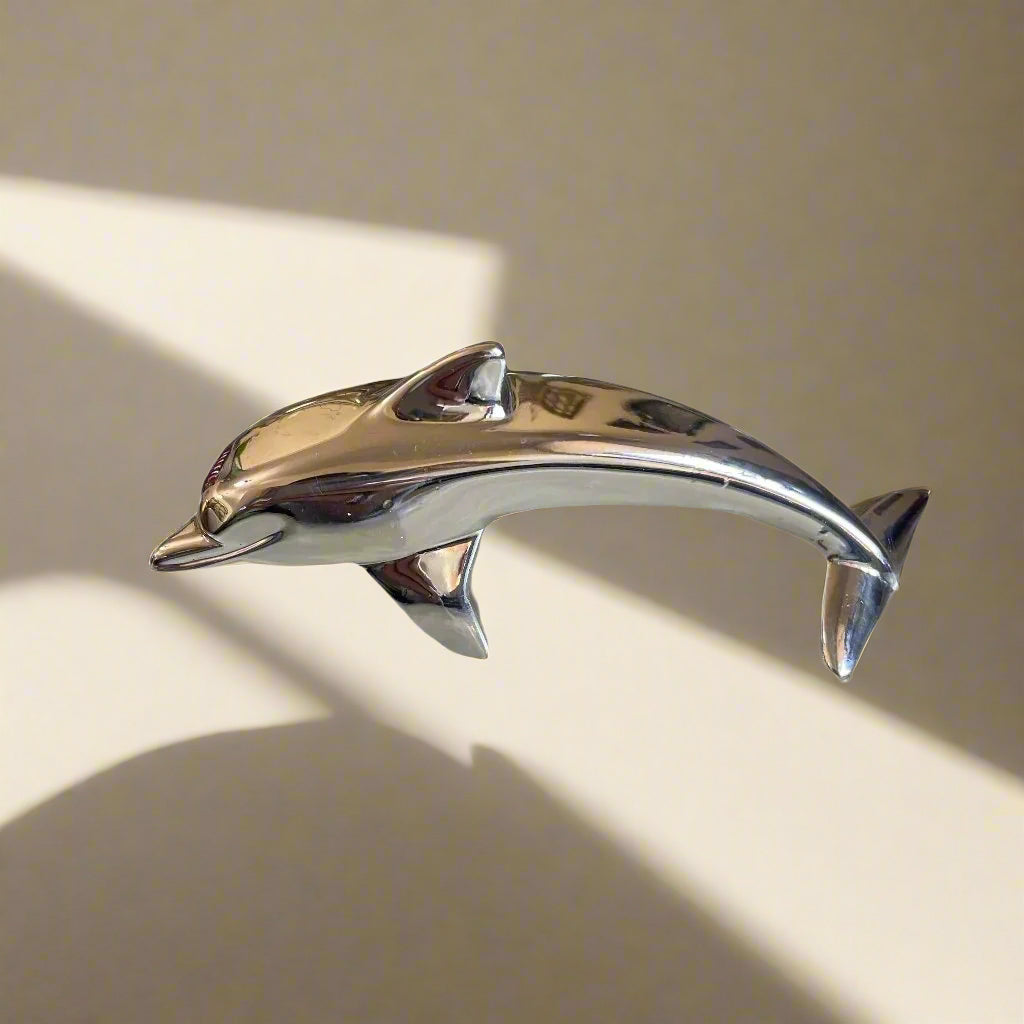 Christofle Silver Plated Dolphin Figurine