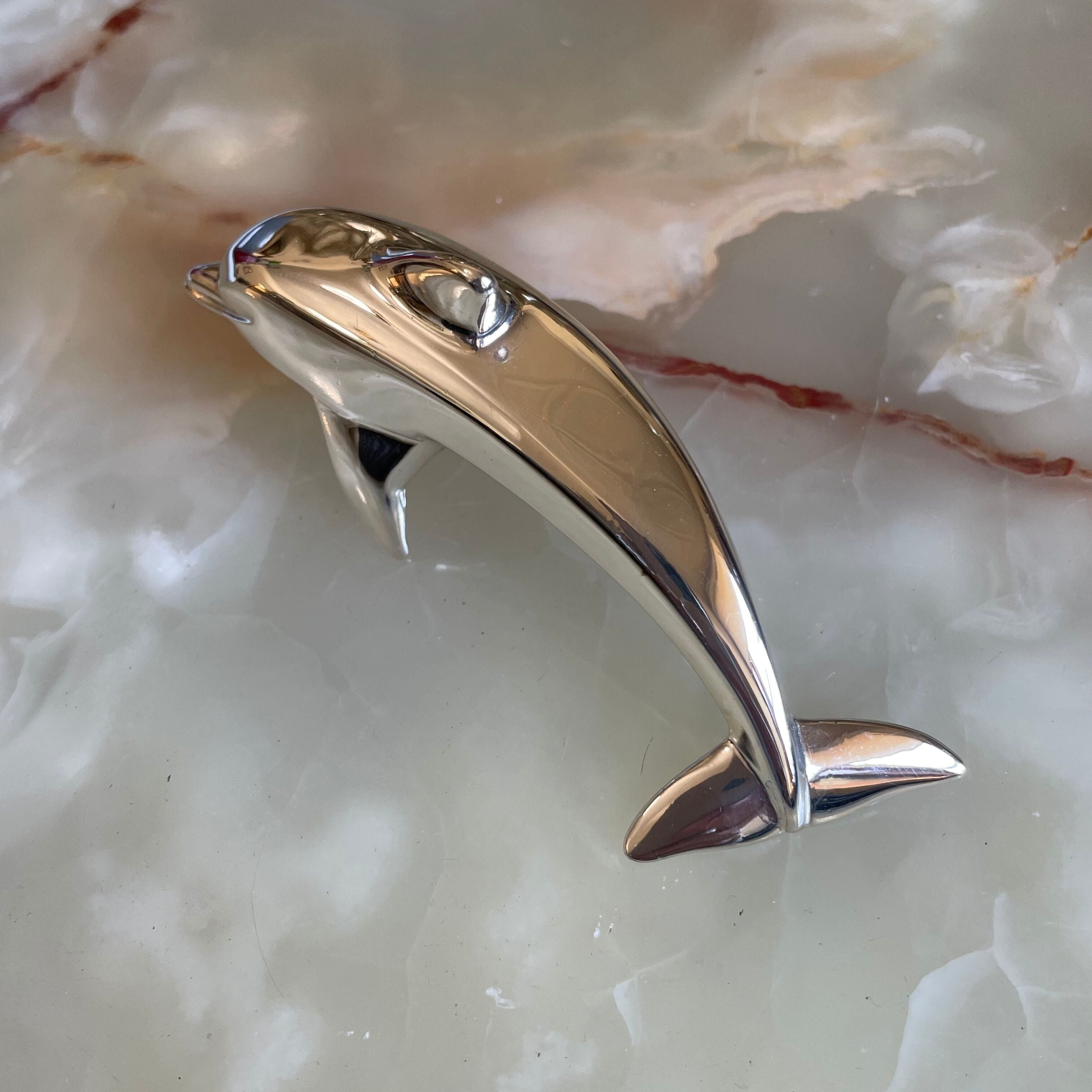 Christofle Silver Plated Dolphin Figurine