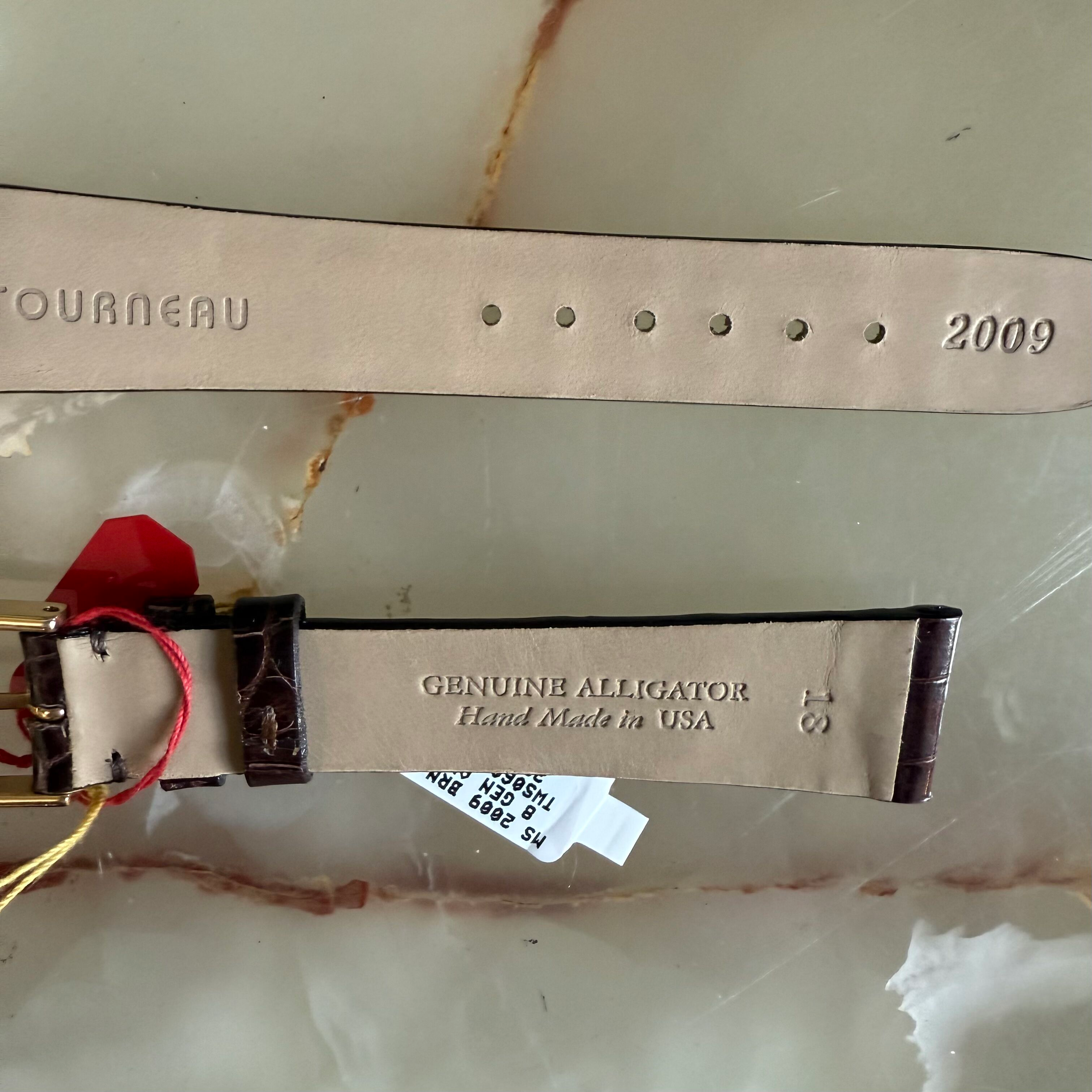 Genuine Alligator Brown Watch Strap Band 18mm Padded & Stitched w Buckle