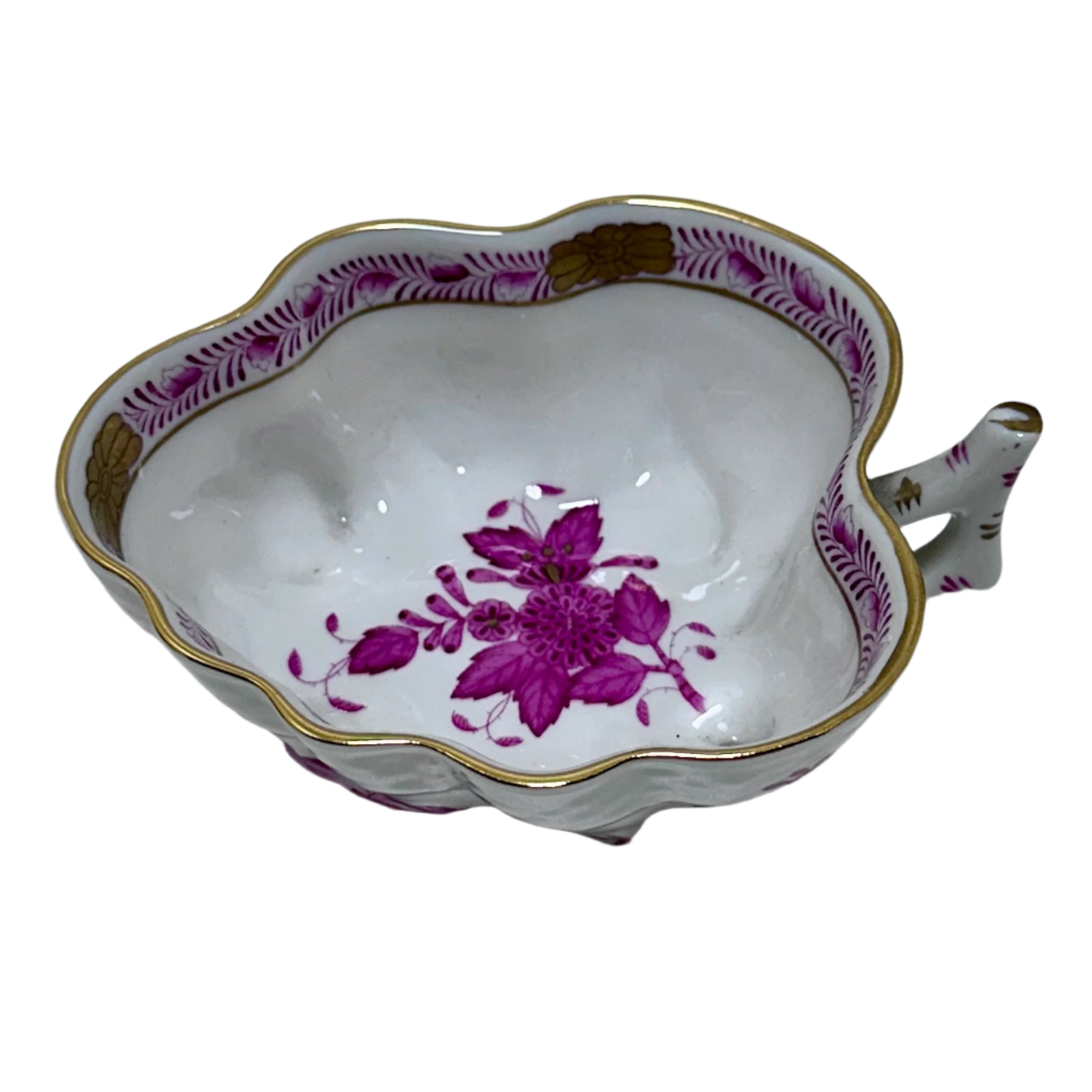 Herend Hungary Chinese Bouquet Raspberry Leaf Motif Small Bowl 680/AP