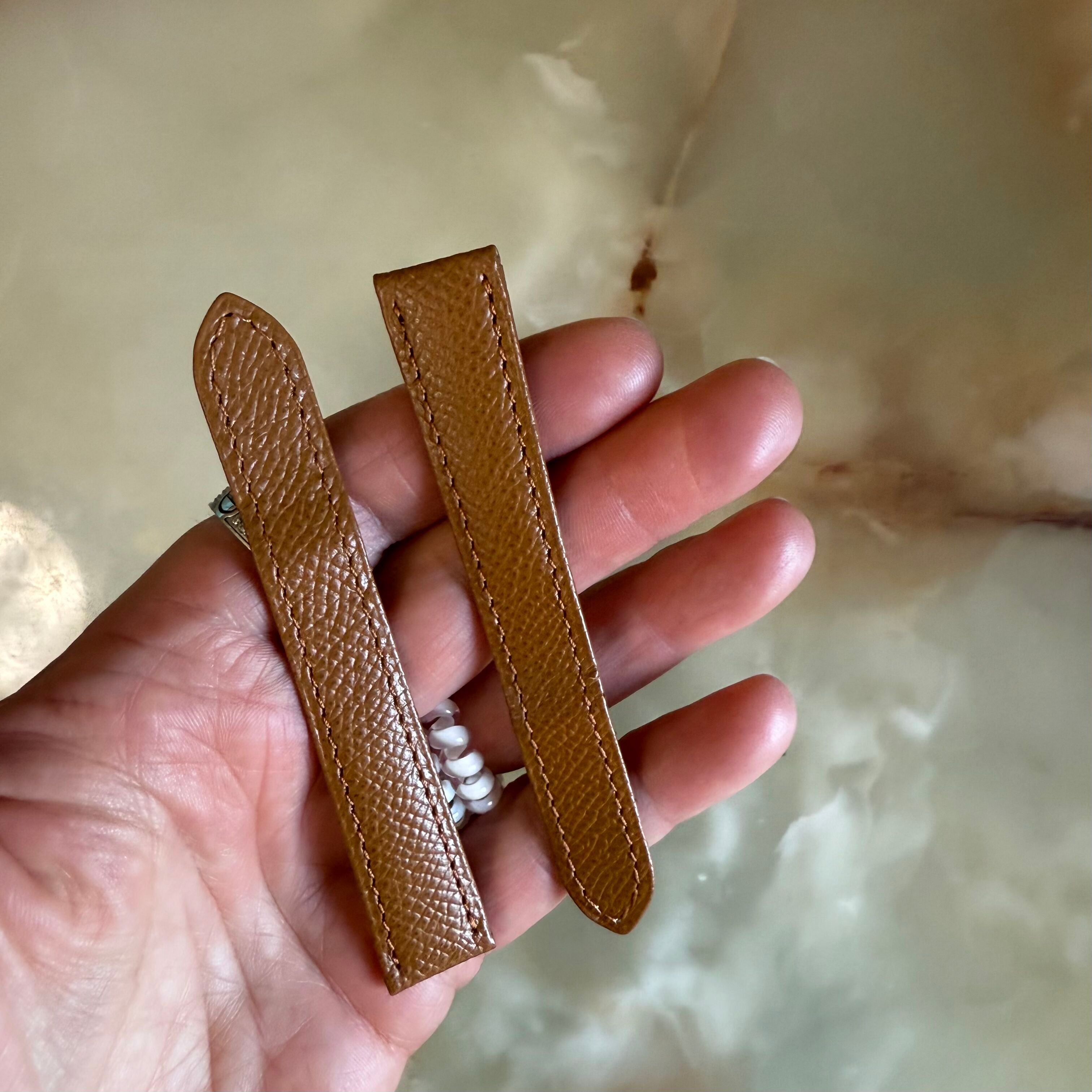 Authentic Cartier Brown Leather Watch Strap Band 16mm KD02X365-S18