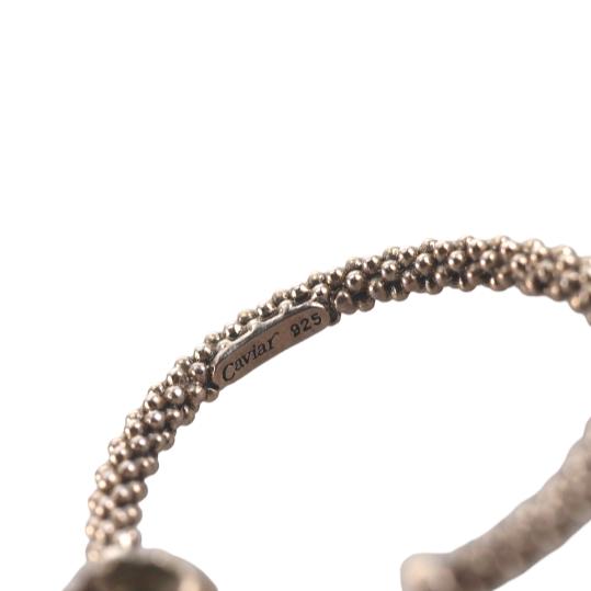 Lagos Caviar Sterling Silver Hoop Earrings